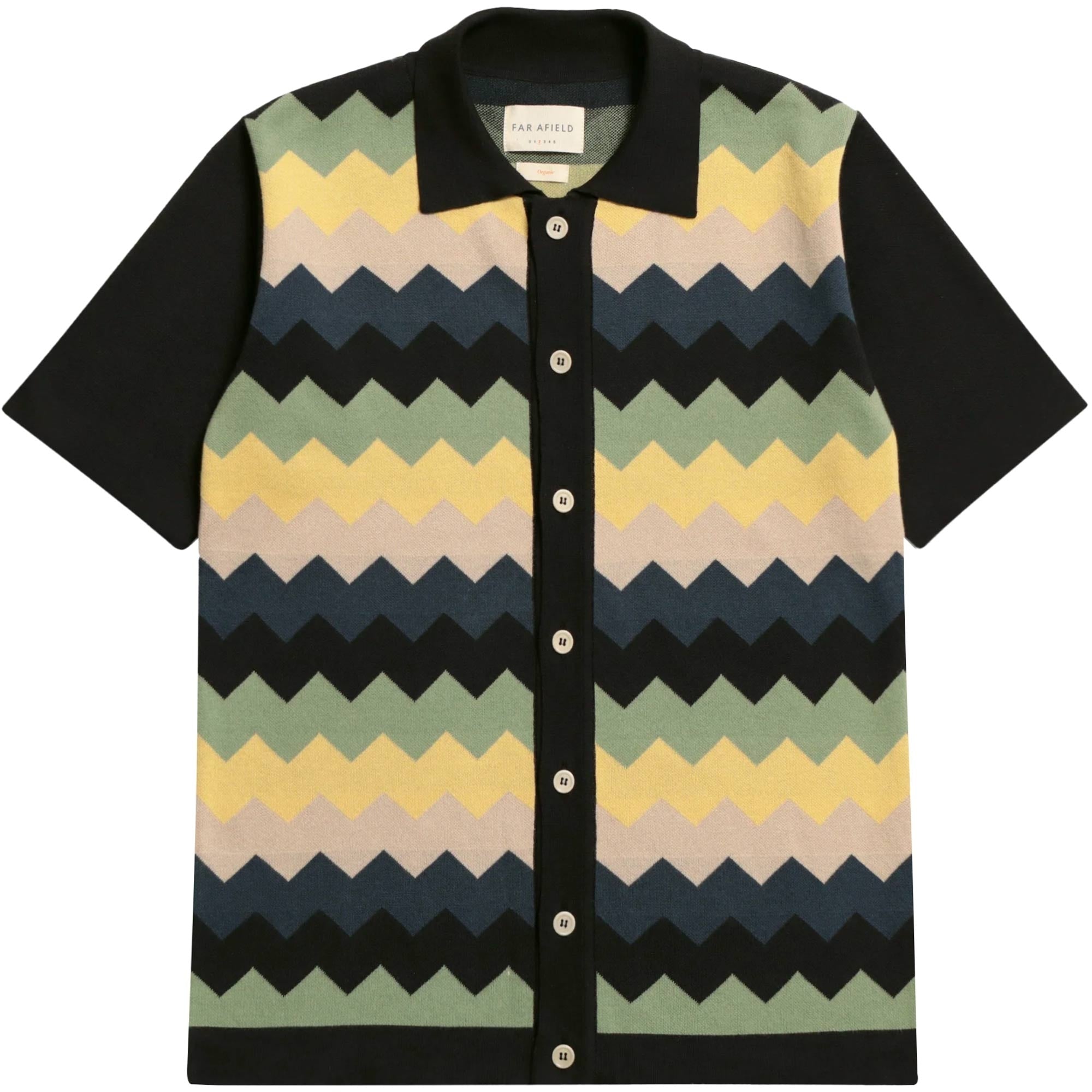 Far Afield Zigger Cardigan - Meteorite Black