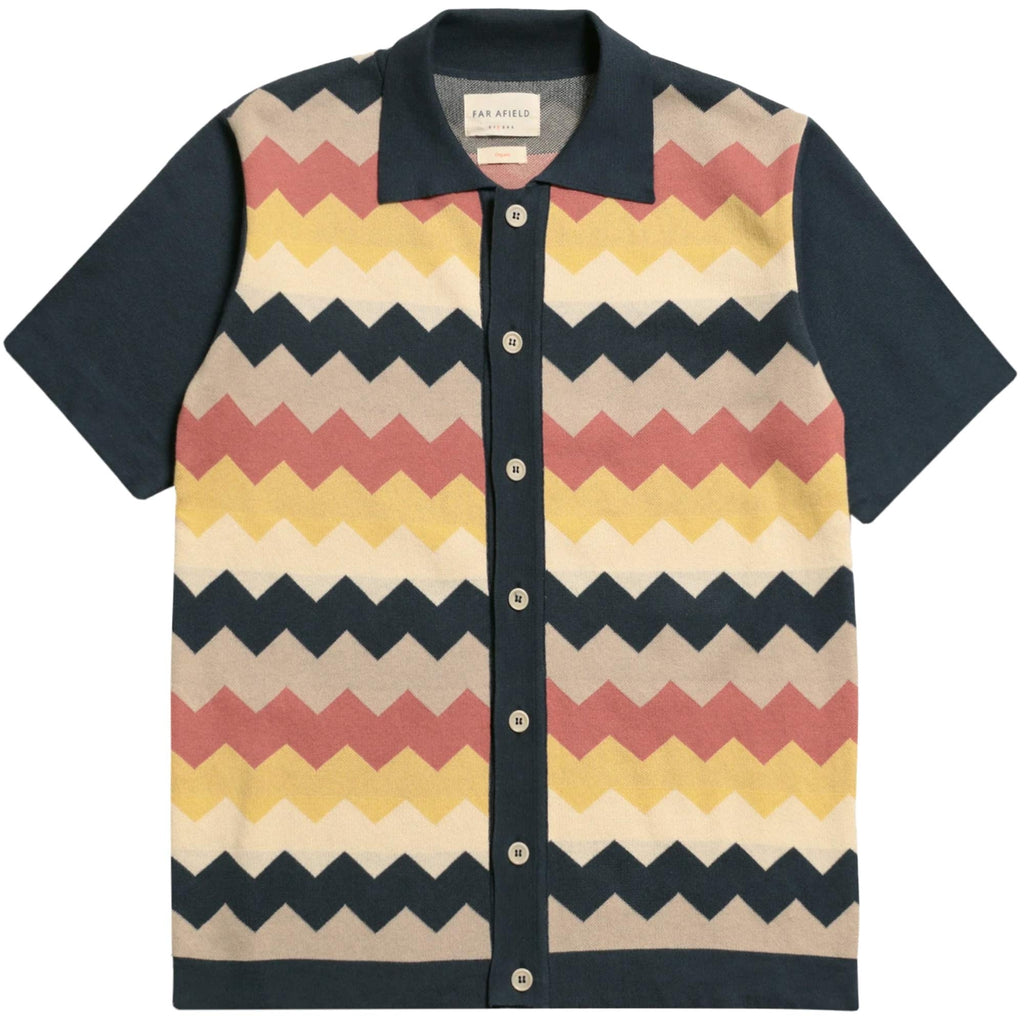 Far Afield Zigger Cardigan - Blue Night