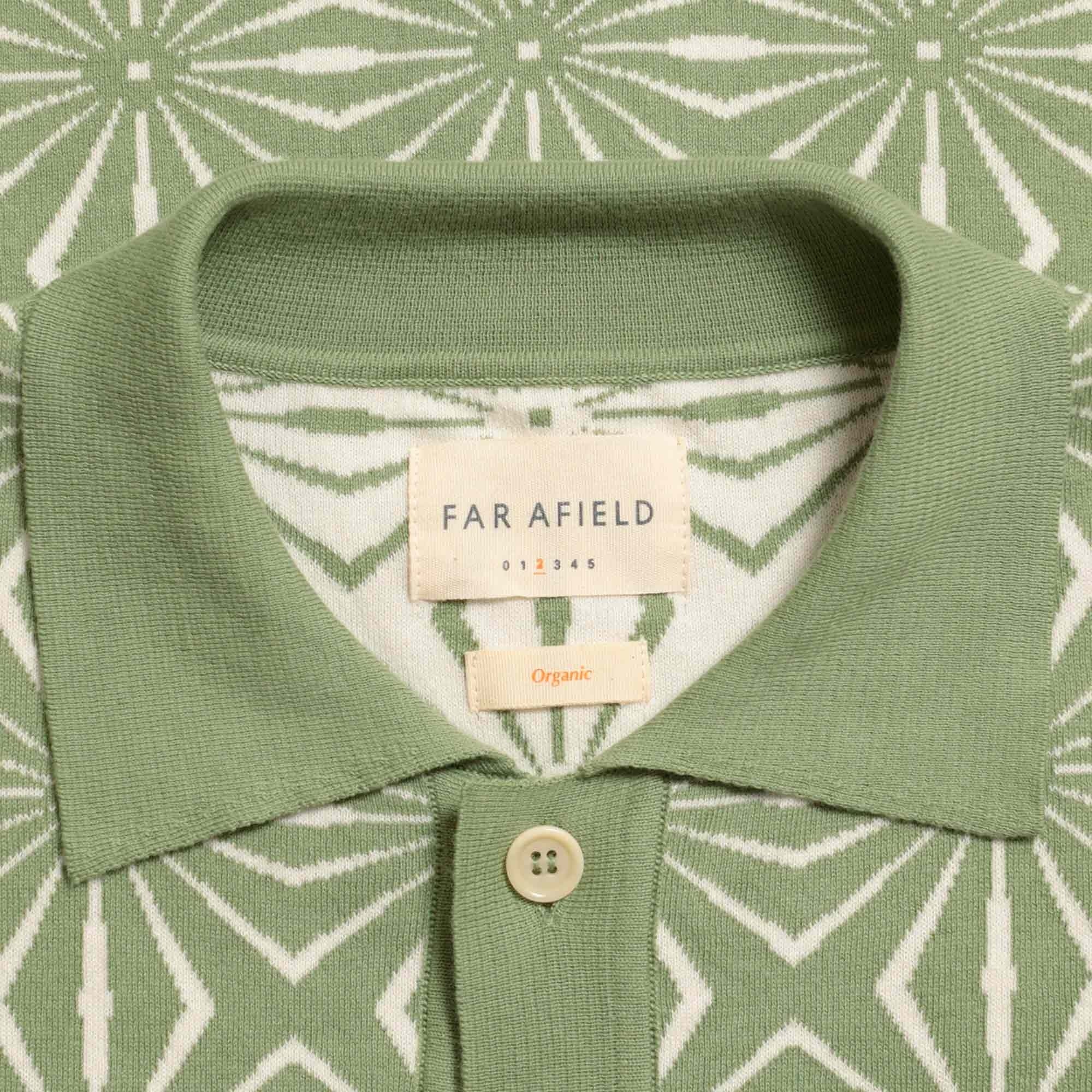 Far Afield Zigger Cardigan - Turf Green