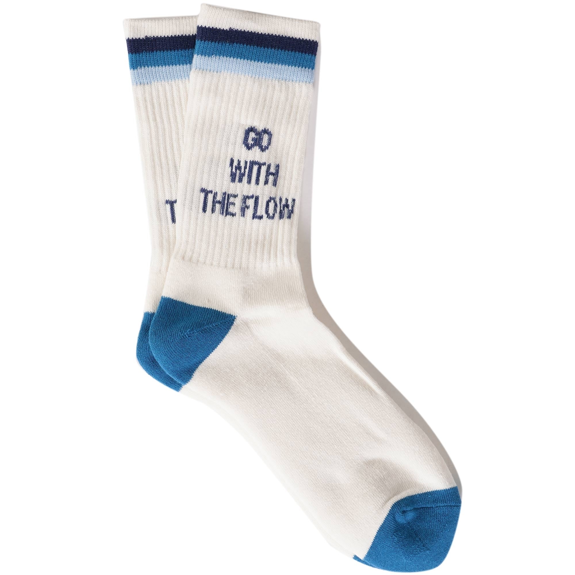 Anonymous Ism Recover 3 Stripes Crew Socks - Off-White