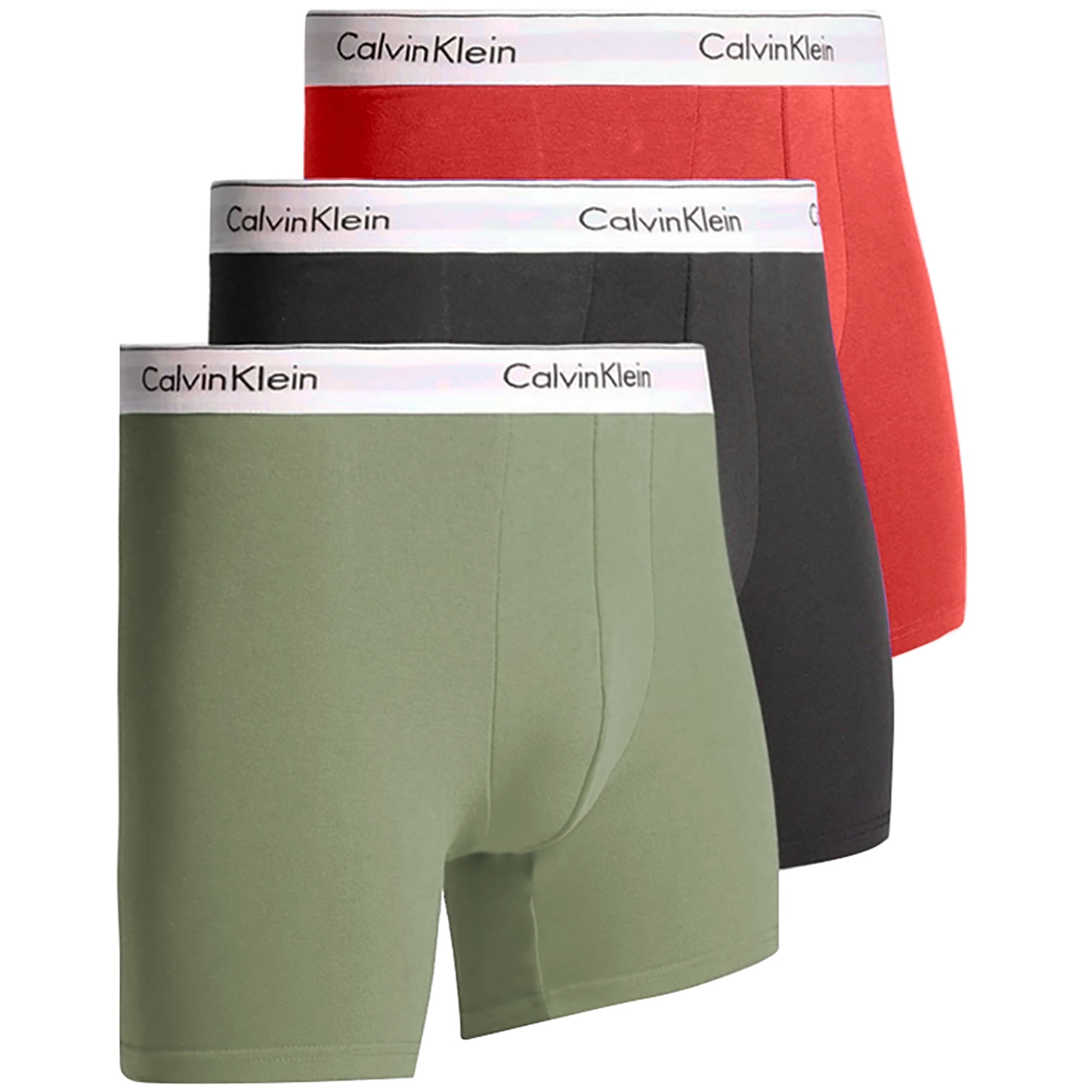 Calvin Klein 3 Pack Trunks - Berry/Grey/Black