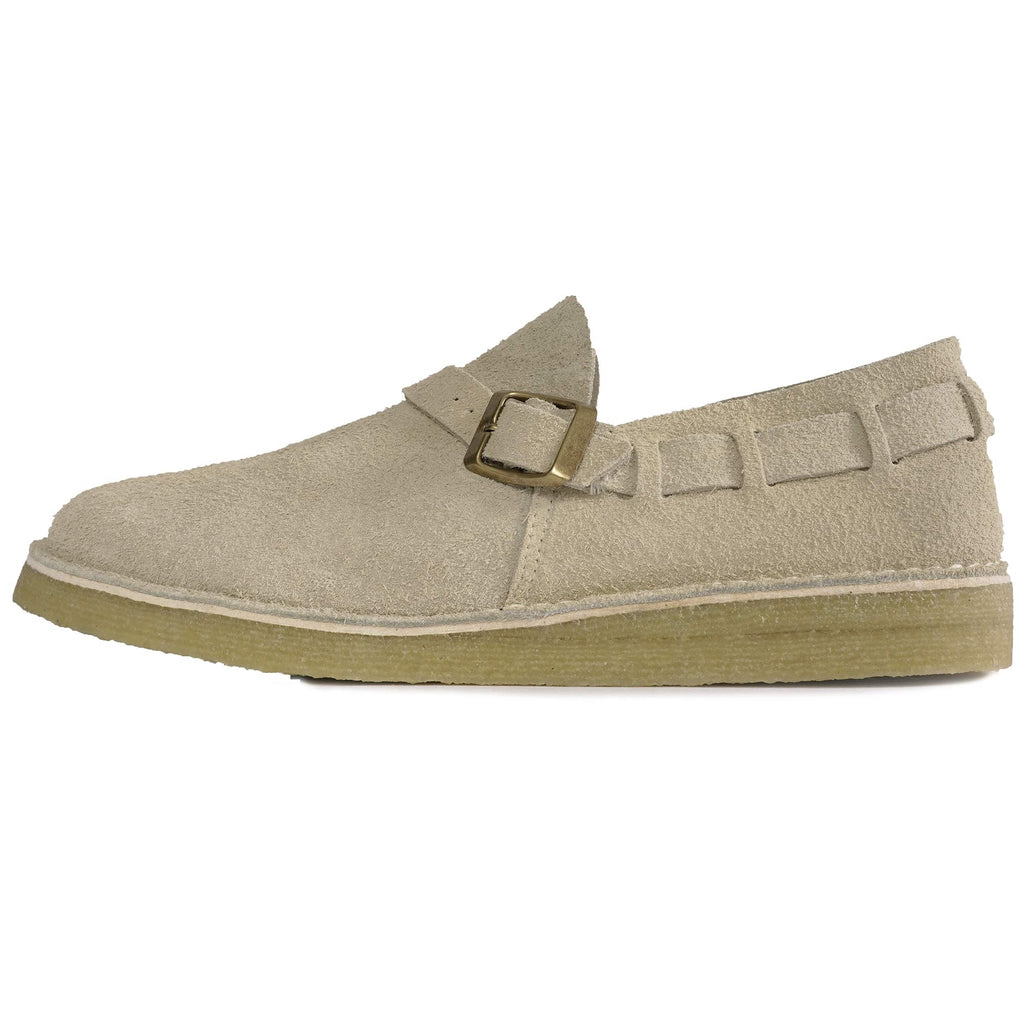 Corso Suede Buckle Monk Shoes - Sand Brown