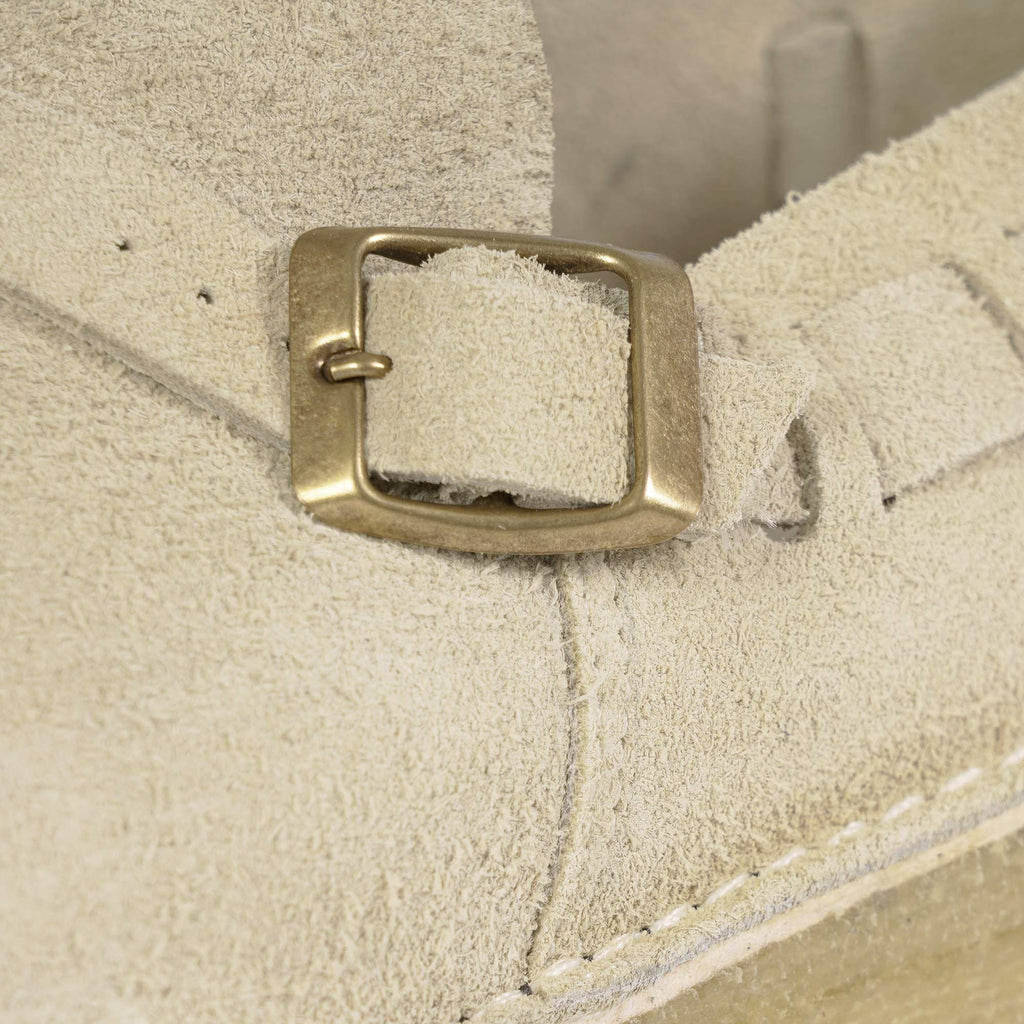 Corso Suede Buckle Monk Shoes - Sand Brown