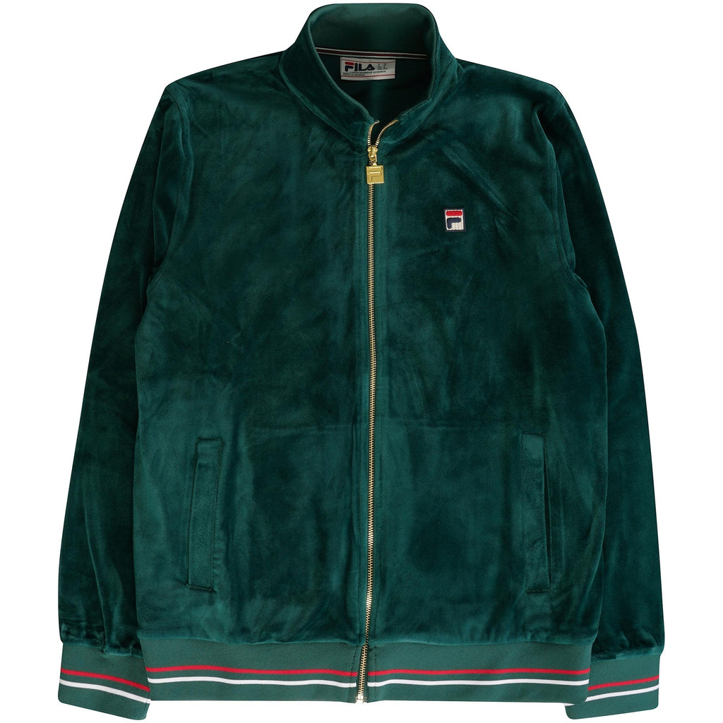 Falken Velour Track Top - Botanical Green
