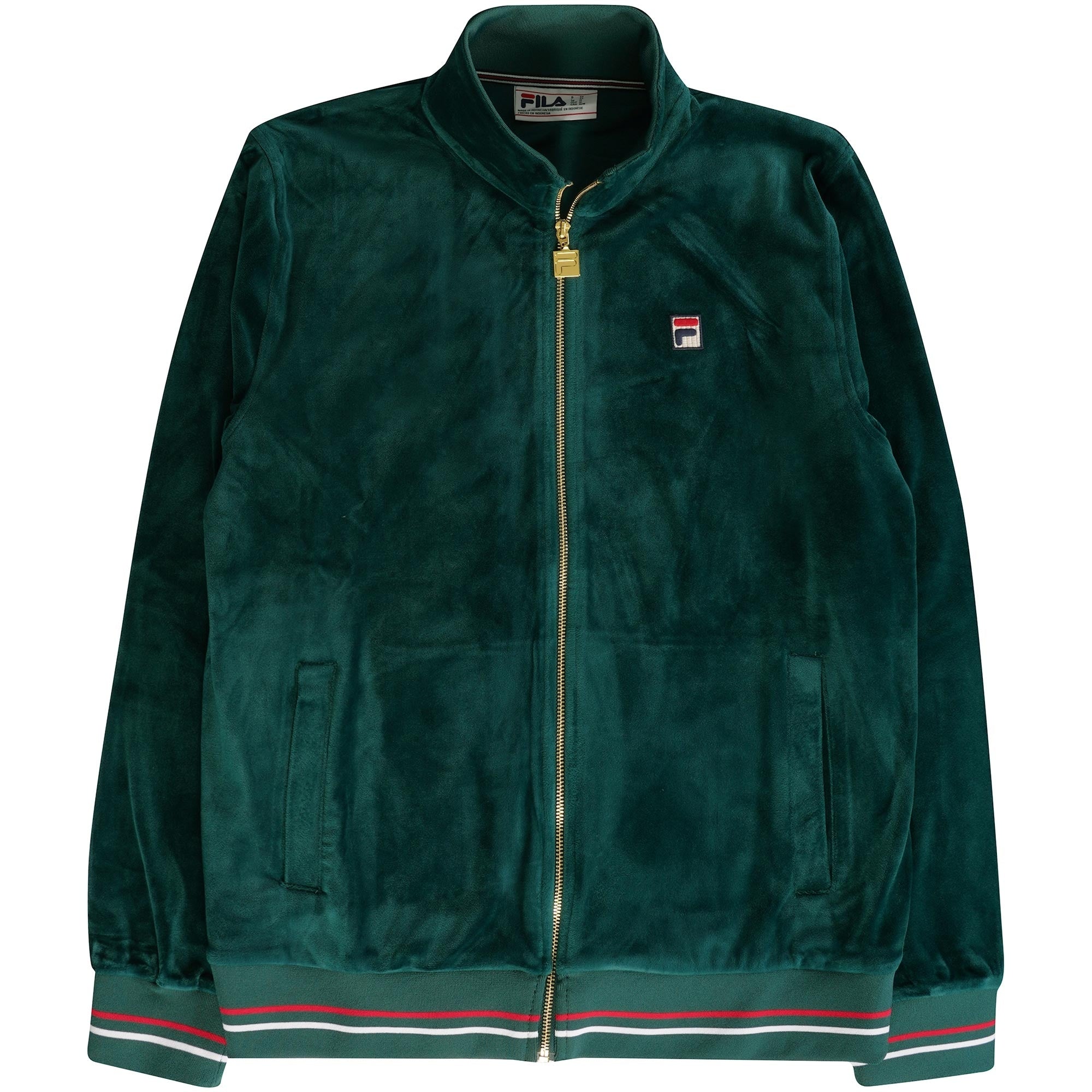Falken Velour Track Top - Botanical Green