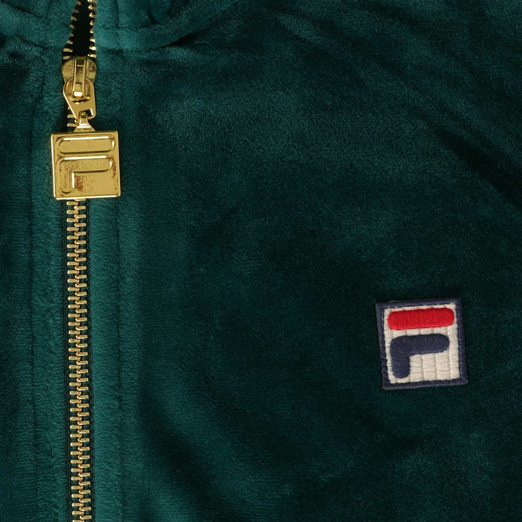 Falken Velour Track Top - Botanical Green