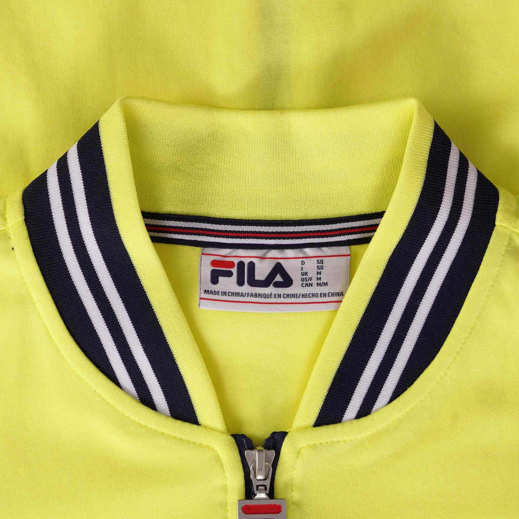 Fila Vintage Settanta Baseball Track Jacket - Limelight