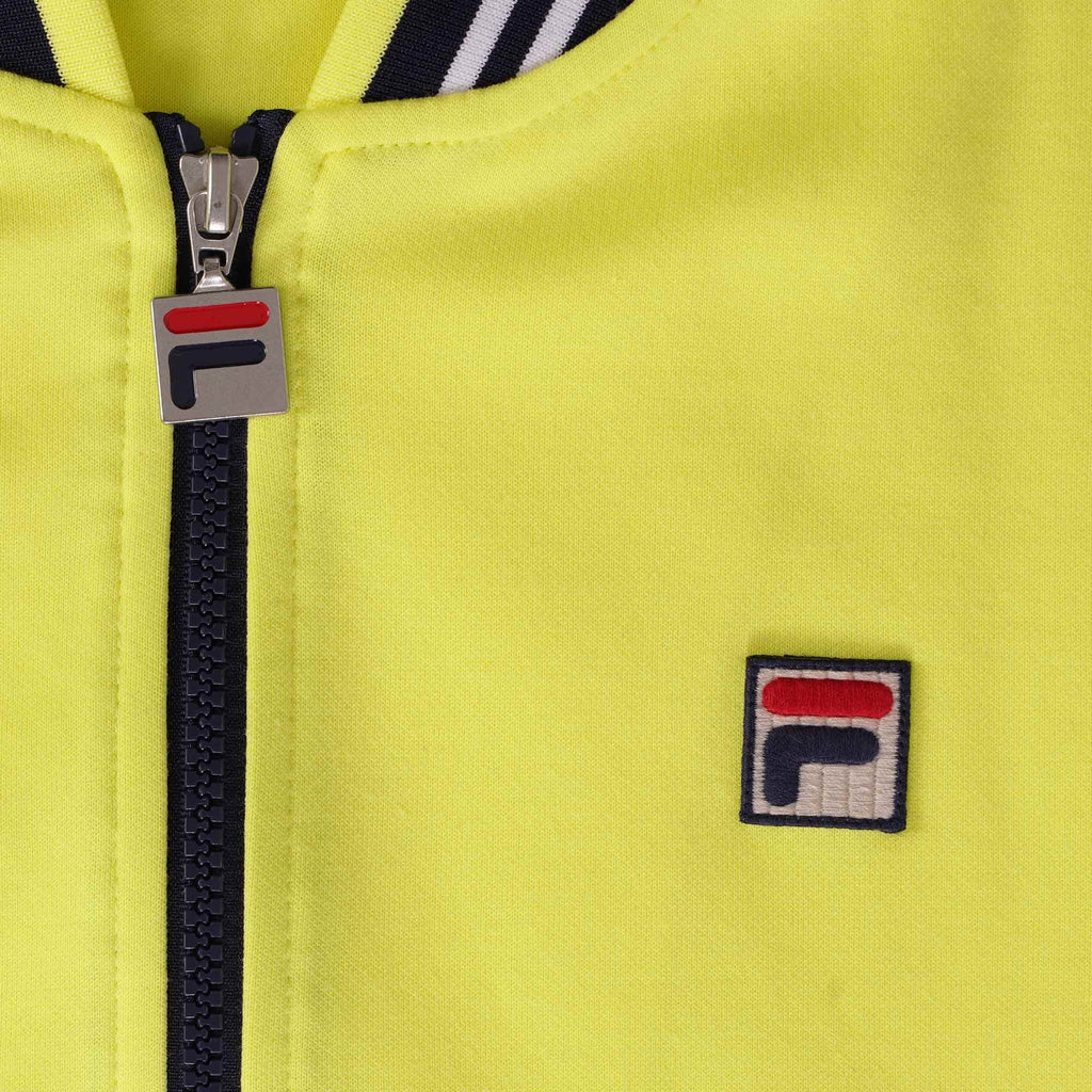 Fila Vintage Settanta Baseball Track Jacket - Limelight