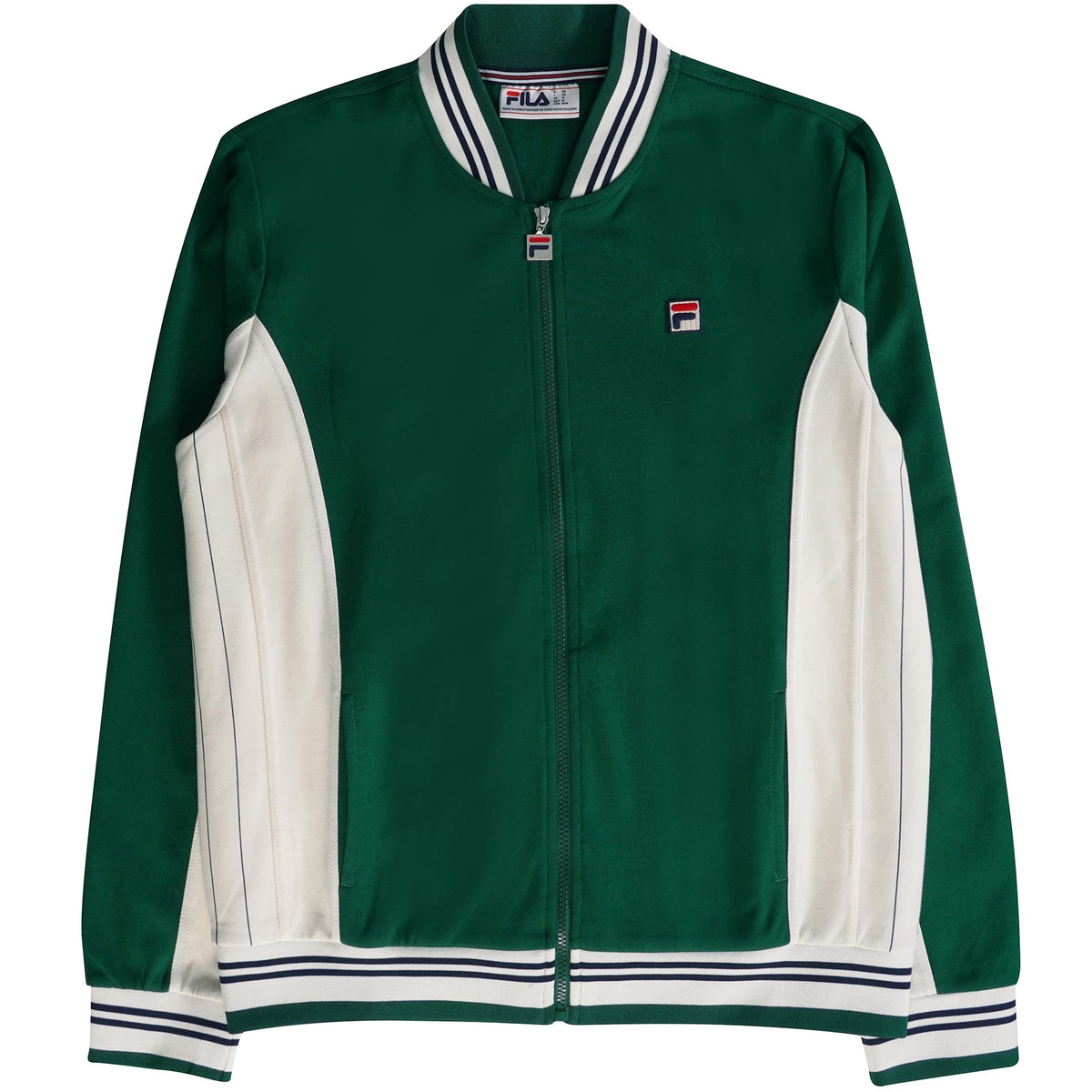 Fila Vintage Settanta Baseball Track Jacket - Botanical Green 