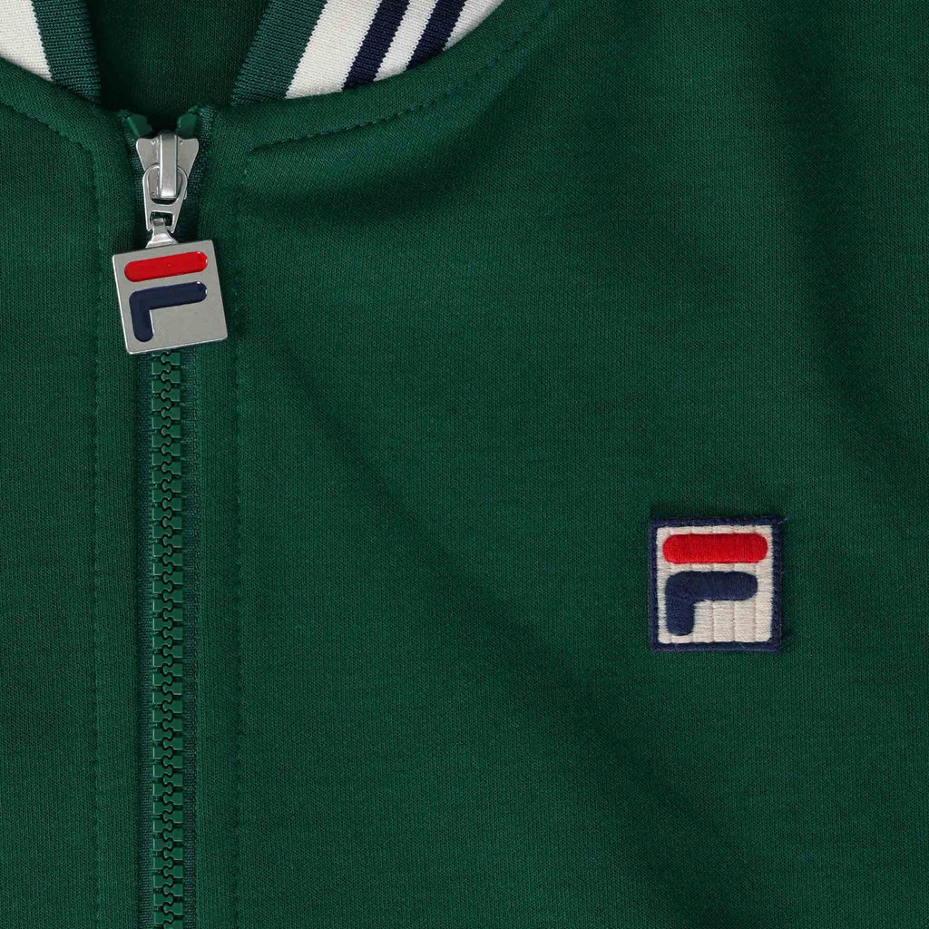Fila Vintage Settanta Baseball Track Jacket - Botanical Green