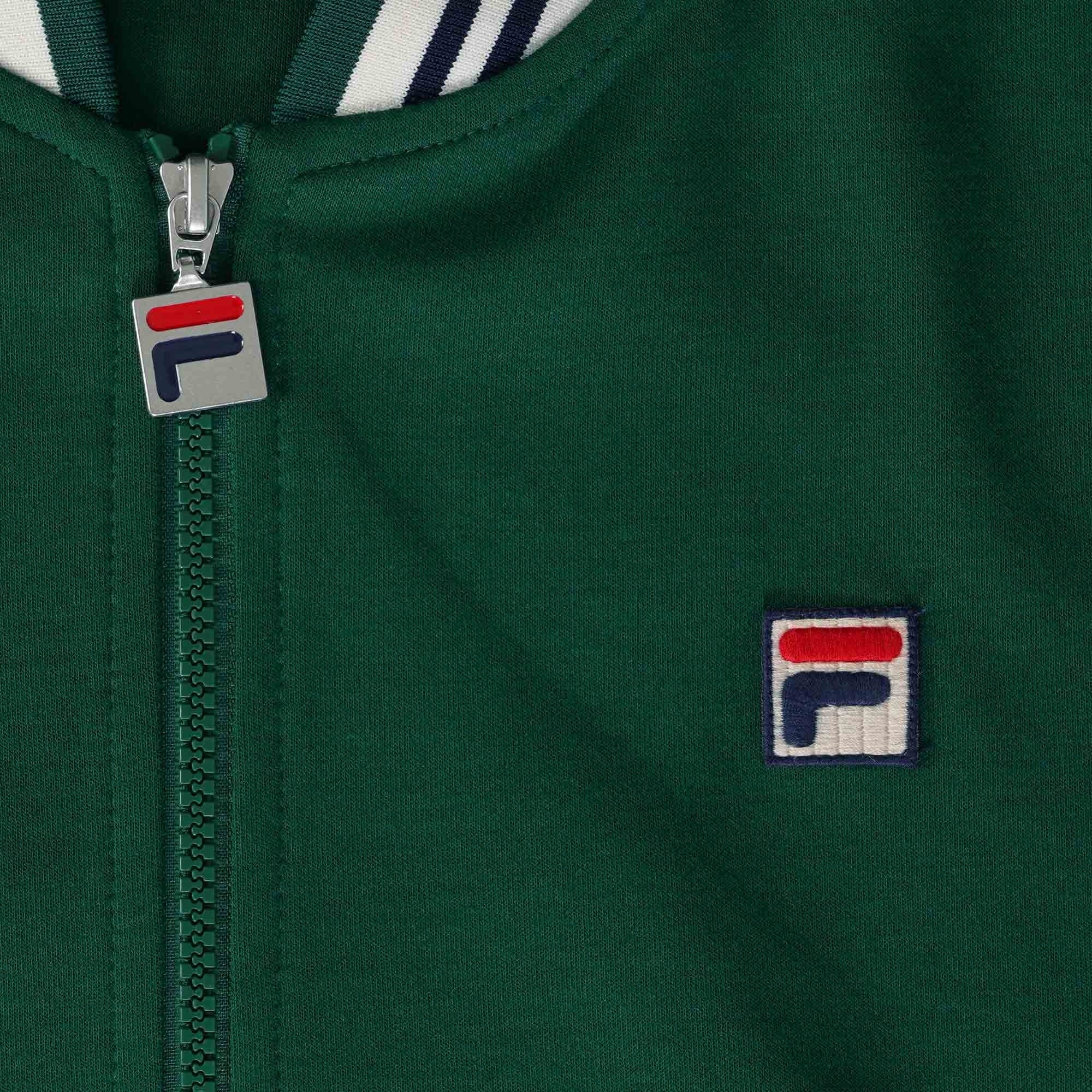 Fila Vintage Settanta Baseball Track Jacket - Botanical Green