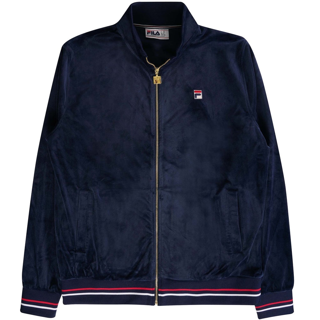 Fila Vintage Falken Velour Track Top - Navy