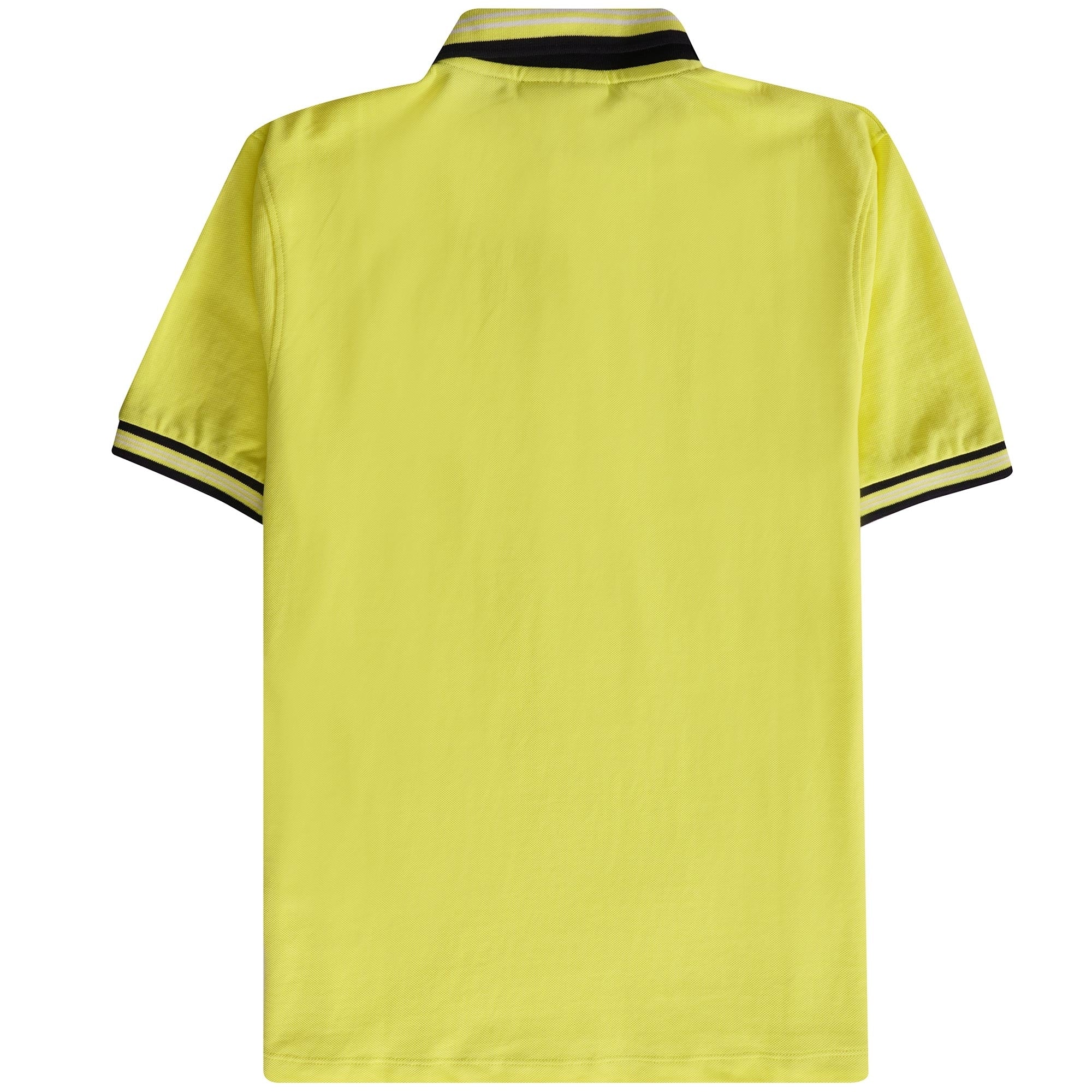 Fila Vintage Faraz Tipped Rib Polo Shirt - Limelight