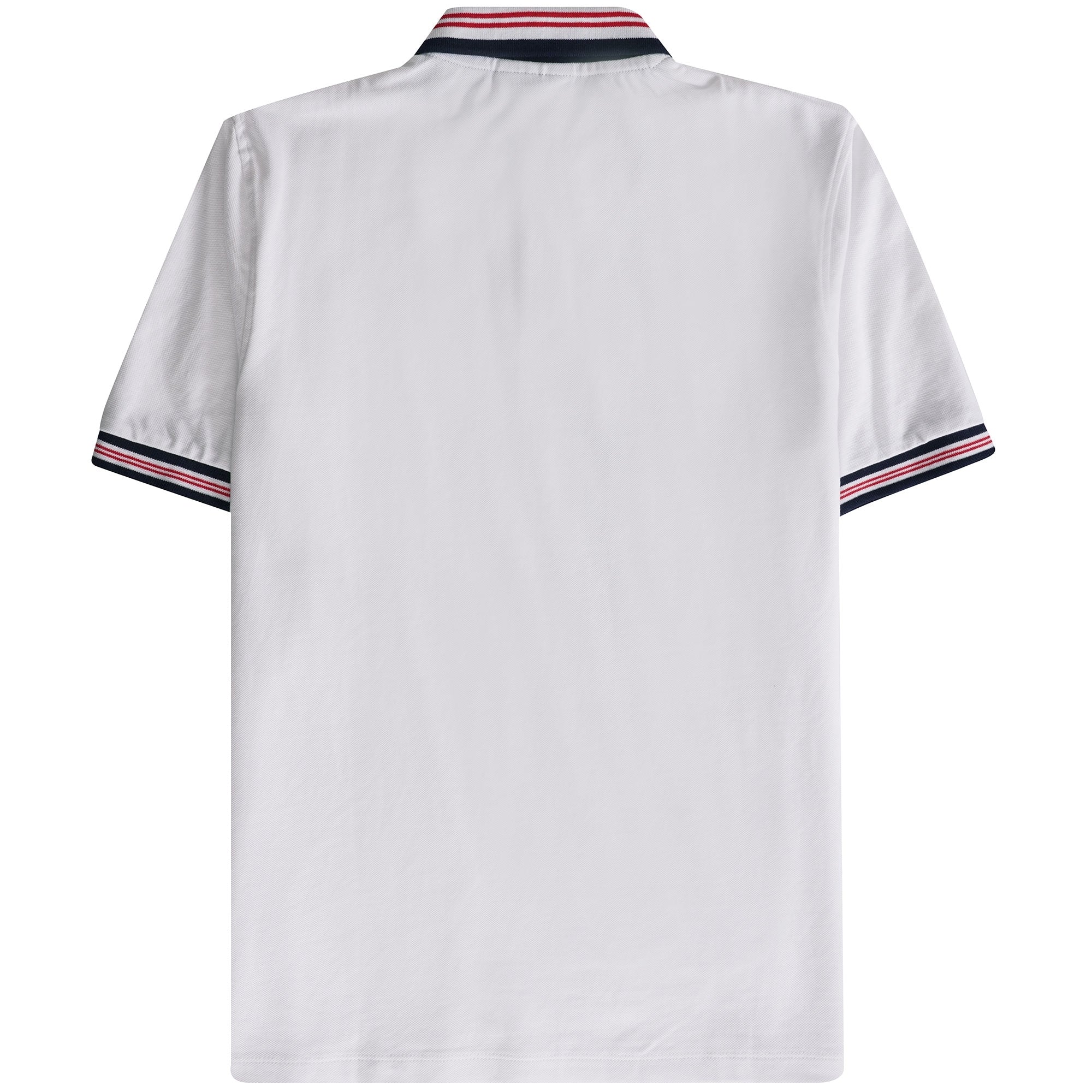 Fila Vintage Faraz Tipped Rib Polo Shirt - White