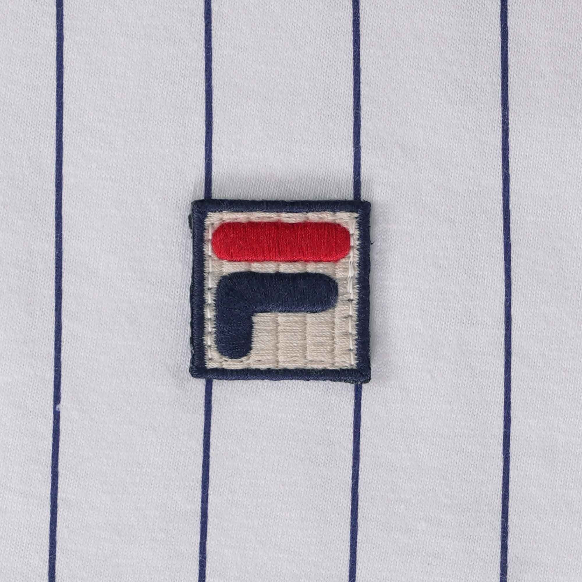 Fila Vintage BB1 Classic Vintage Striped Polo Shirt - White