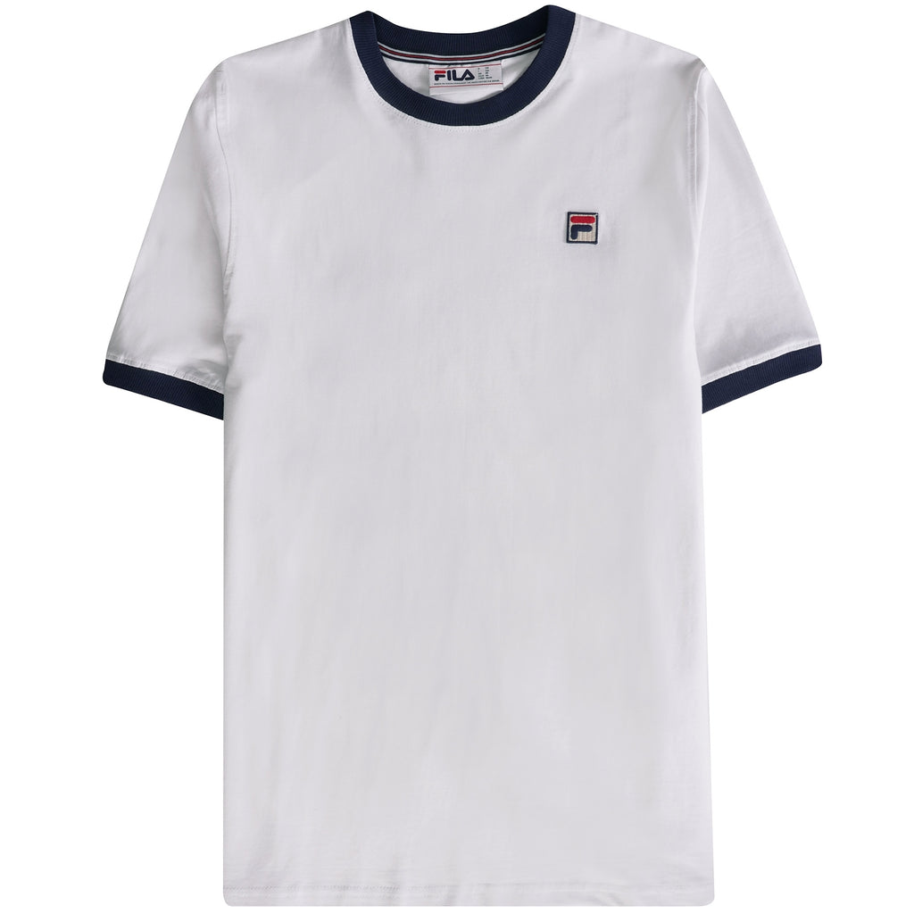 Fila Vintage Marconi Essential Ringer T-Shirt - White
