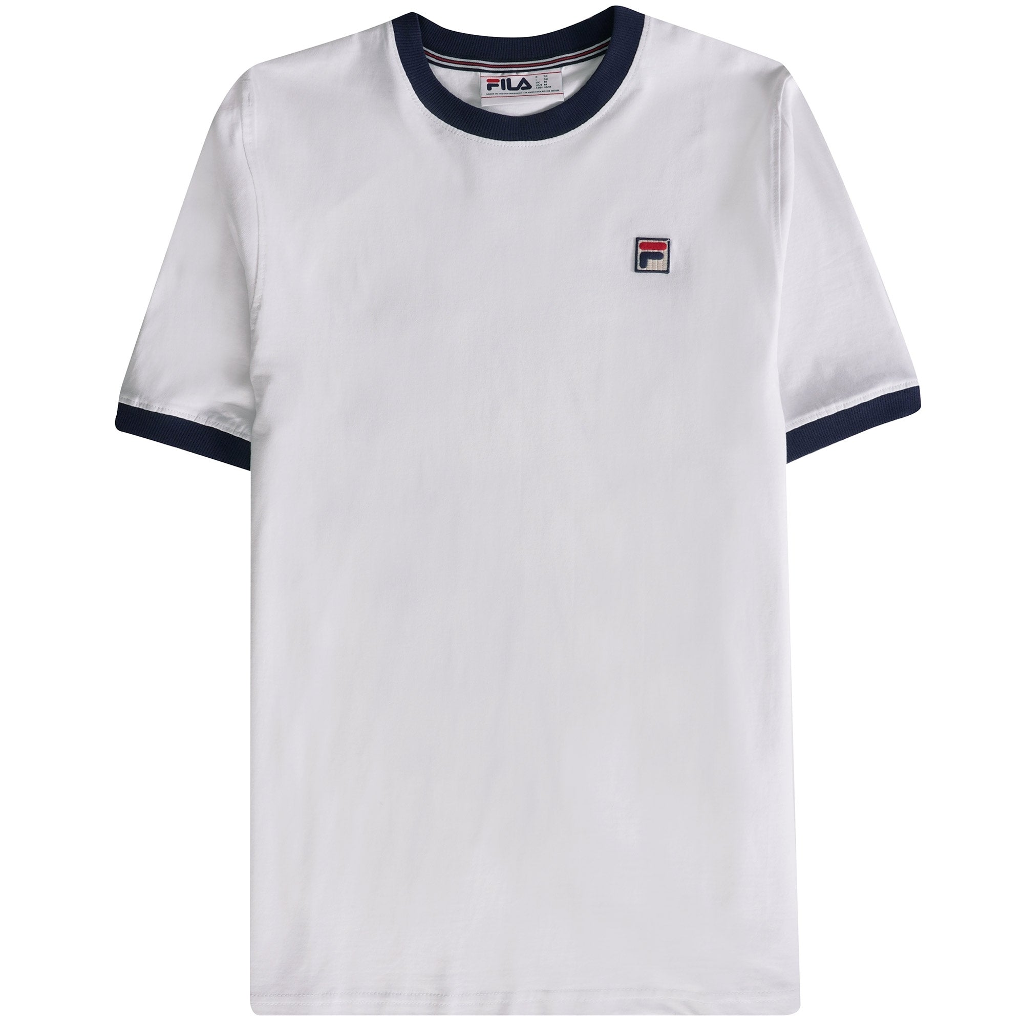Fila Vintage Marconi Essential Ringer T-Shirt - White