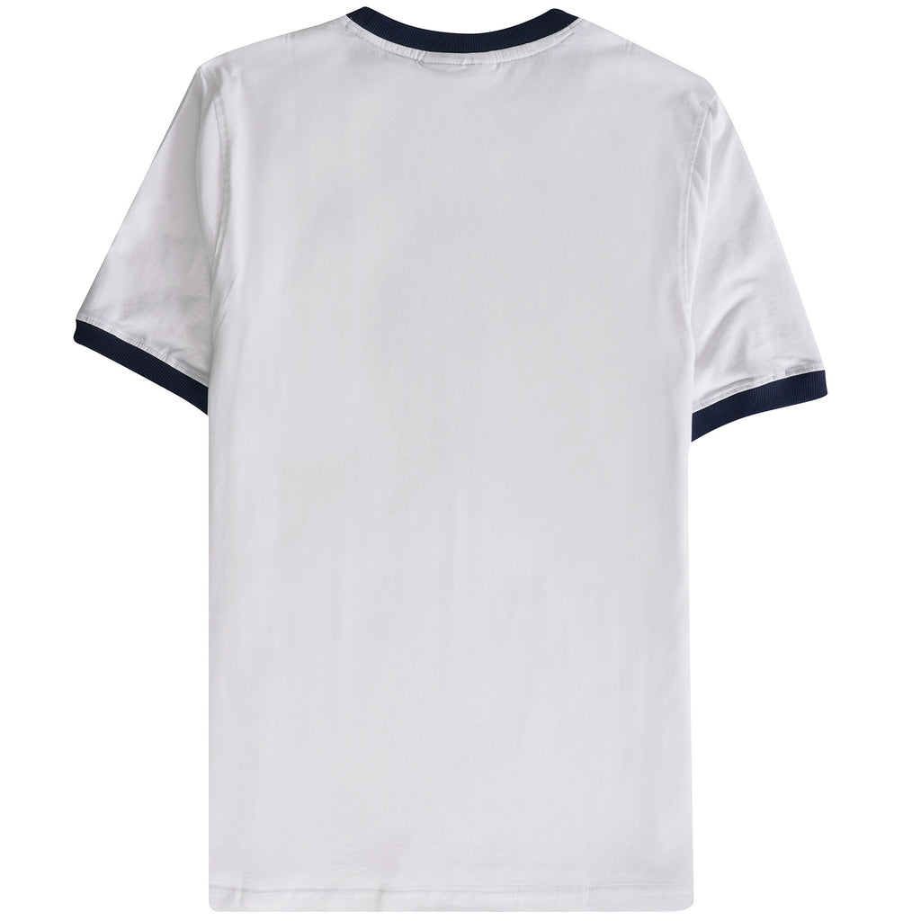 Fila Vintage Marconi Essential Ringer T-Shirt - White