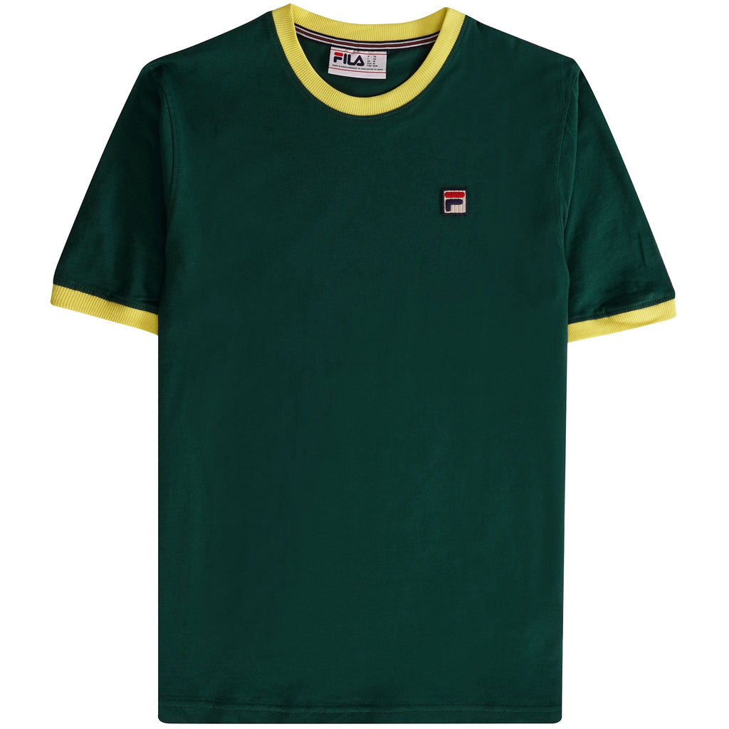 Fila Vintage Marconi Essential Ringer T-Shirt - Botanical Green