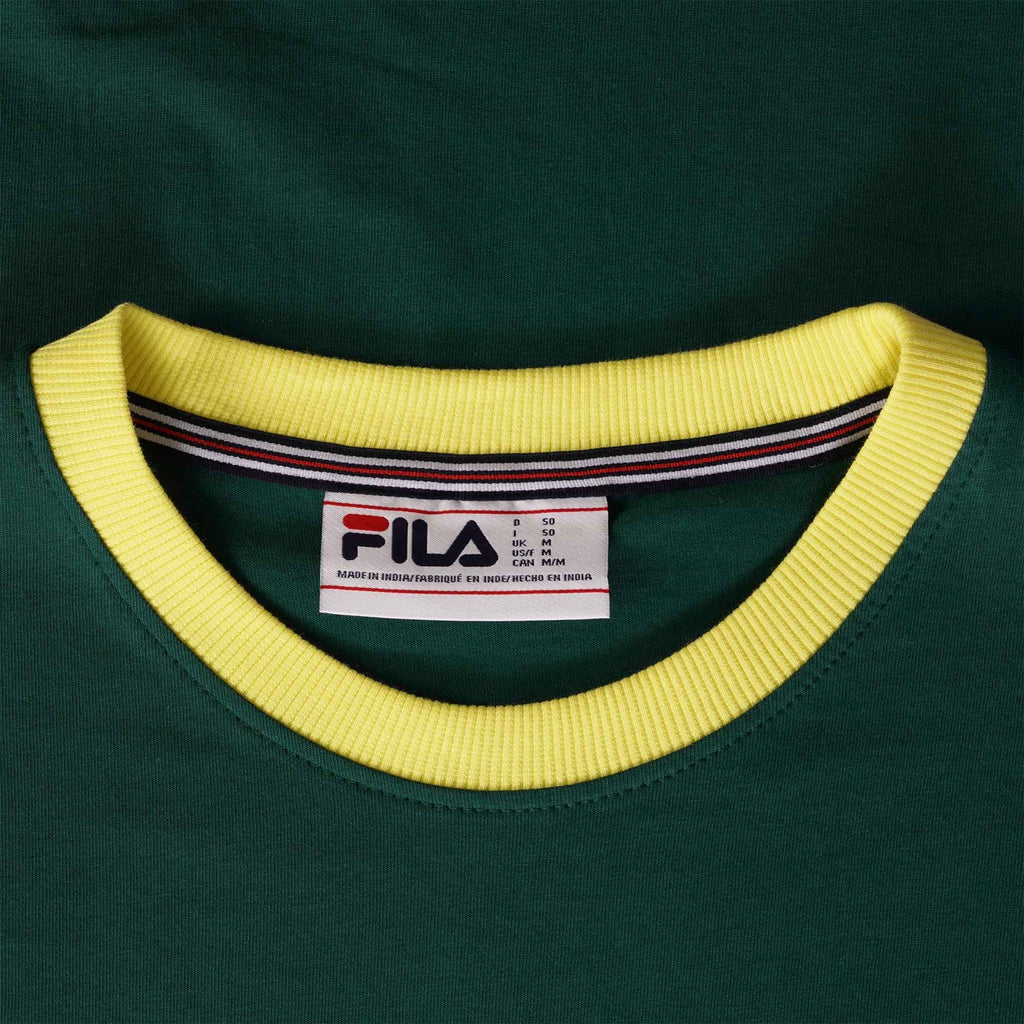 Fila Vintage Marconi Essential Ringer T-Shirt - Botanical Green