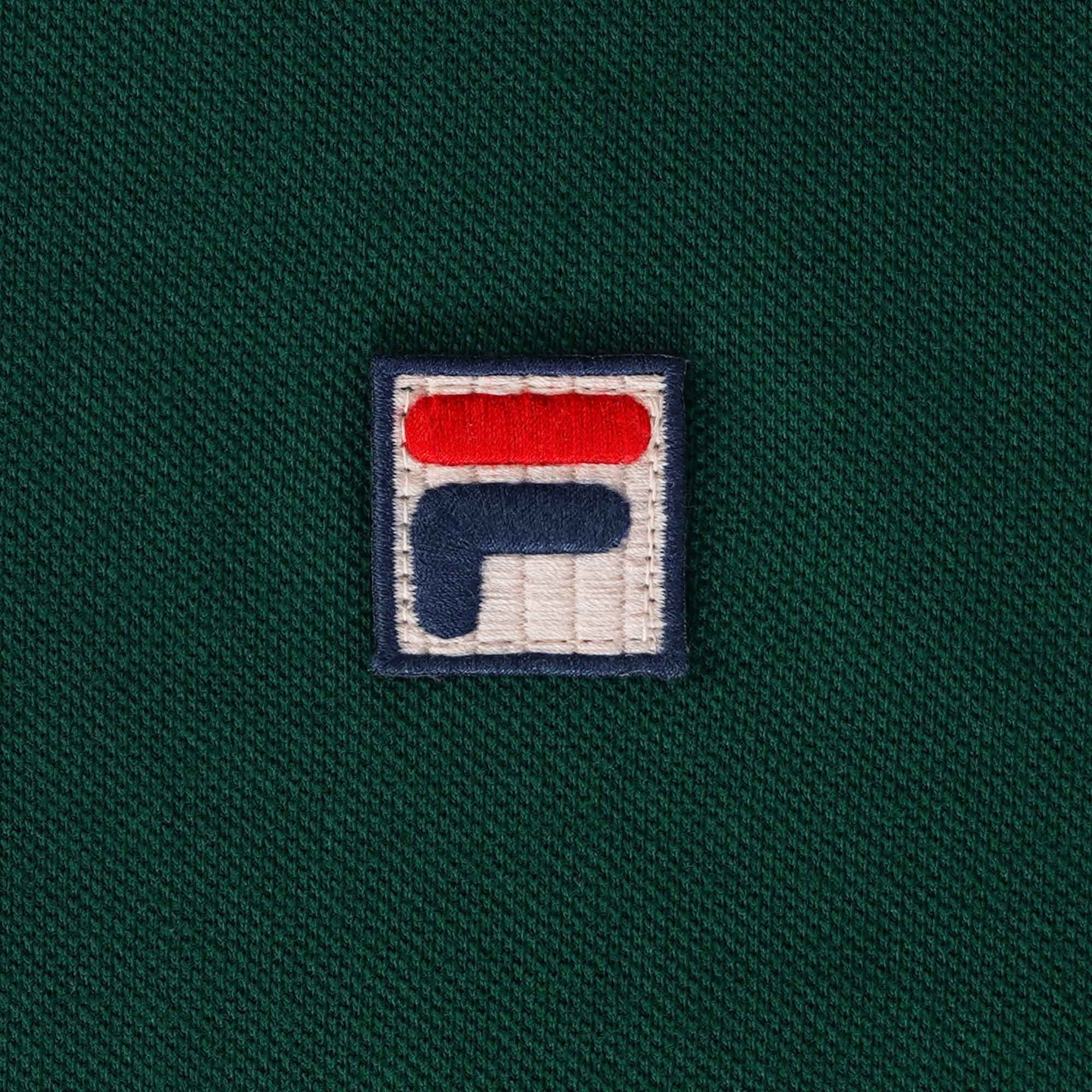 Fila Vintage Faraz Tipped Rib Polo Shirt - Botanical Green
