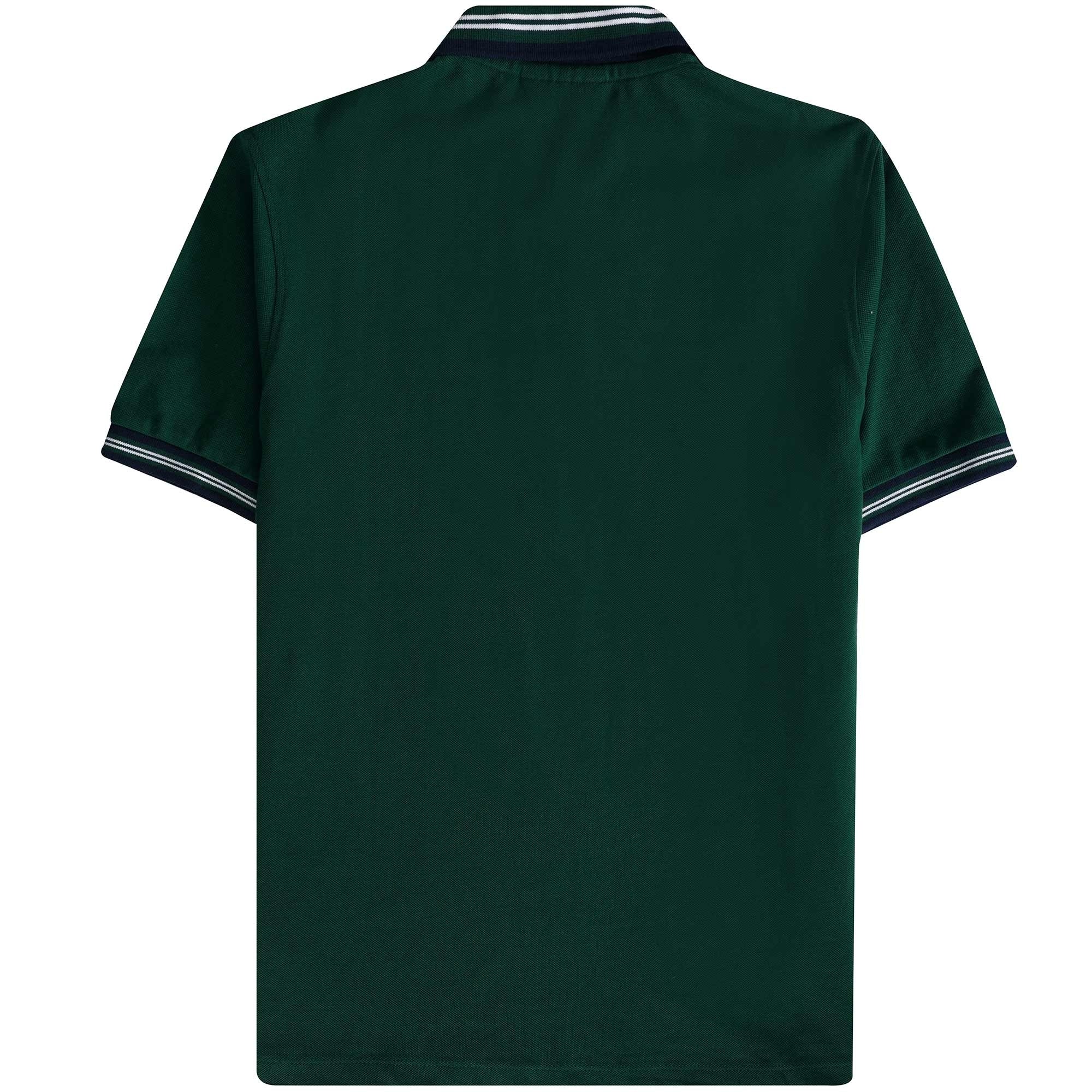 Fila Vintage Faraz Tipped Rib Polo Shirt - Botanical Green