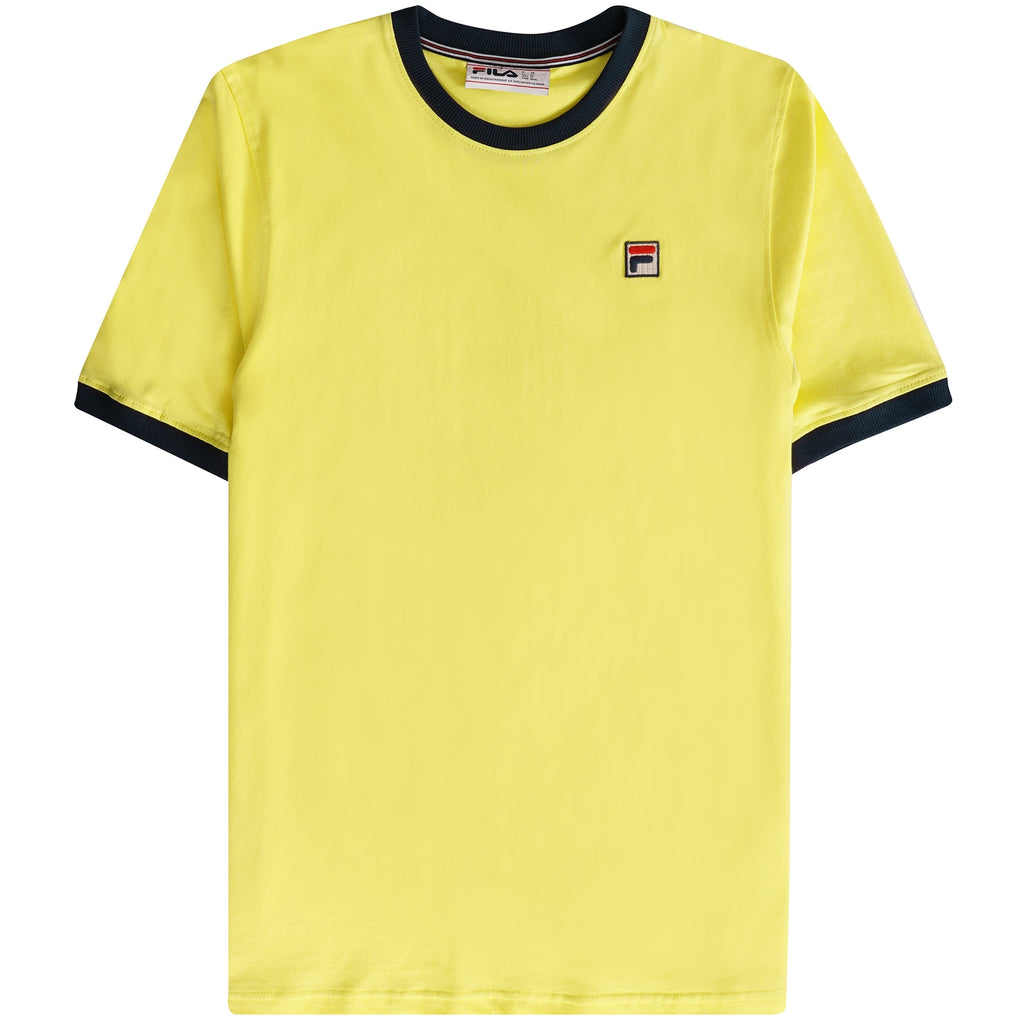 Fila Vintage Marconi Essential Ringer T-Shirt - Limelight