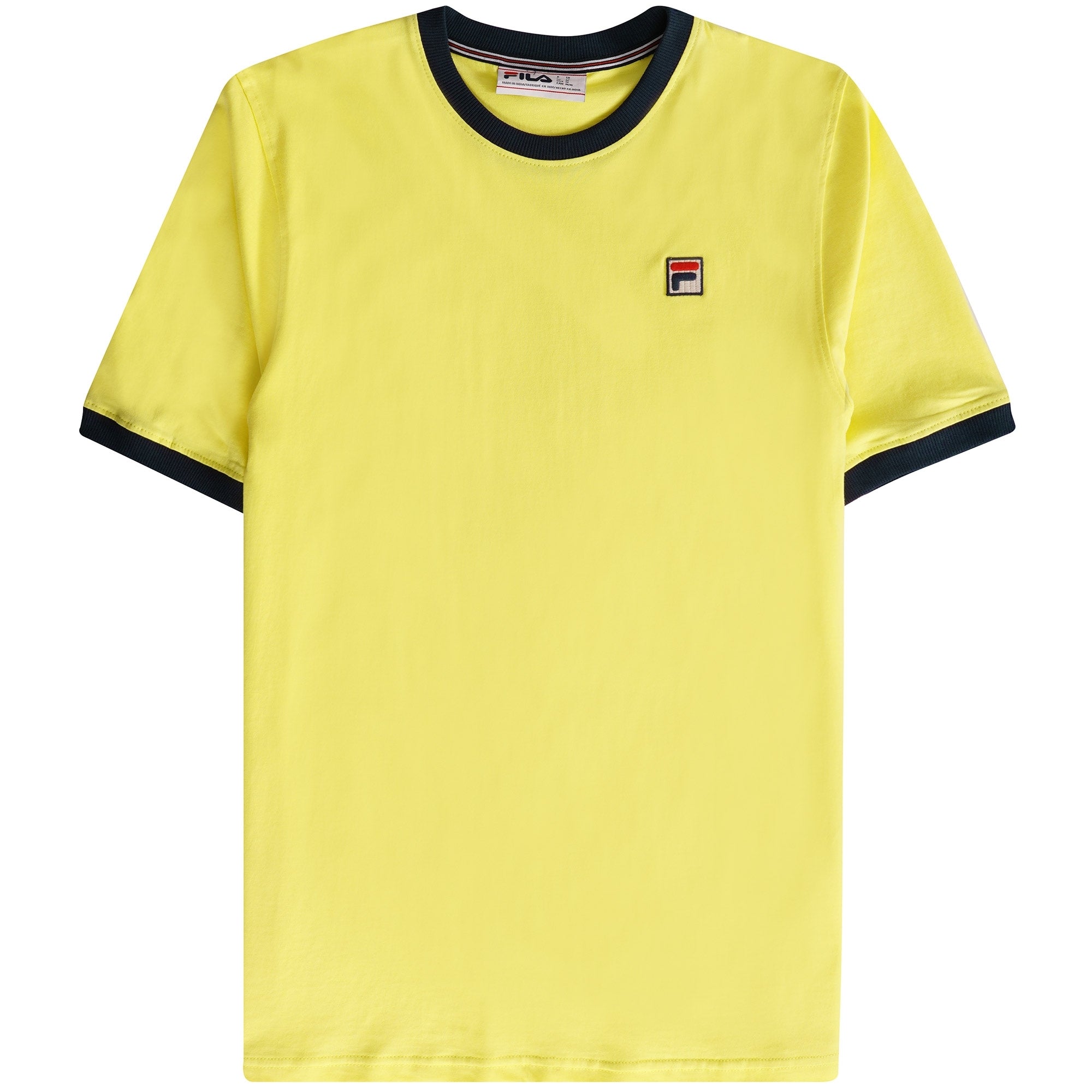 Fila Vintage Marconi Essential Ringer T-Shirt - Limelight