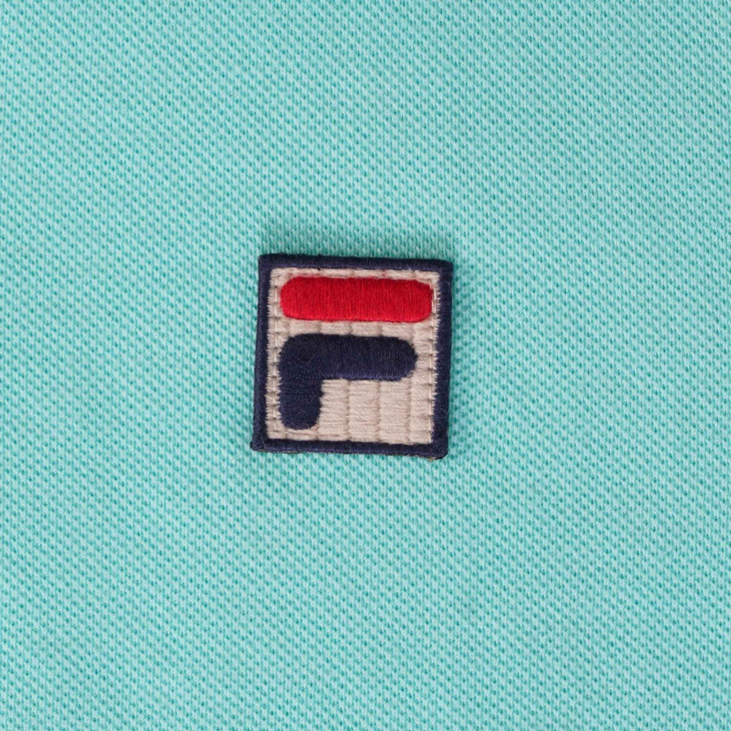 Fila Vintage Faraz Tipped Rib Polo Shirt - Aruba