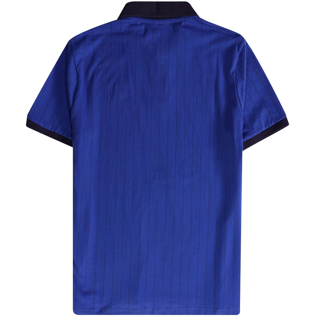 Fila Vintage BB1 Classic Vintage Striped Polo Shirt - Bright Blue