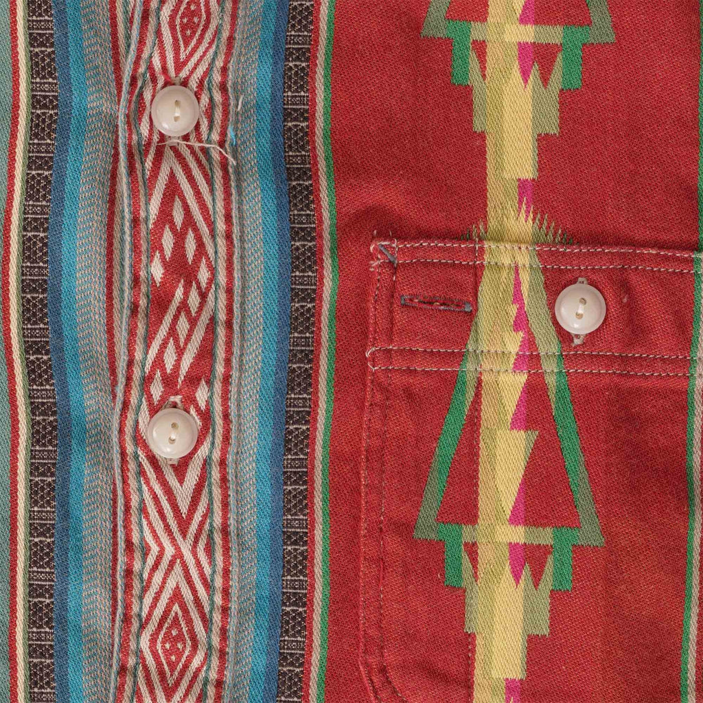 RRL by Ralph Lauren Jacquard Workshirt - Red Multi
