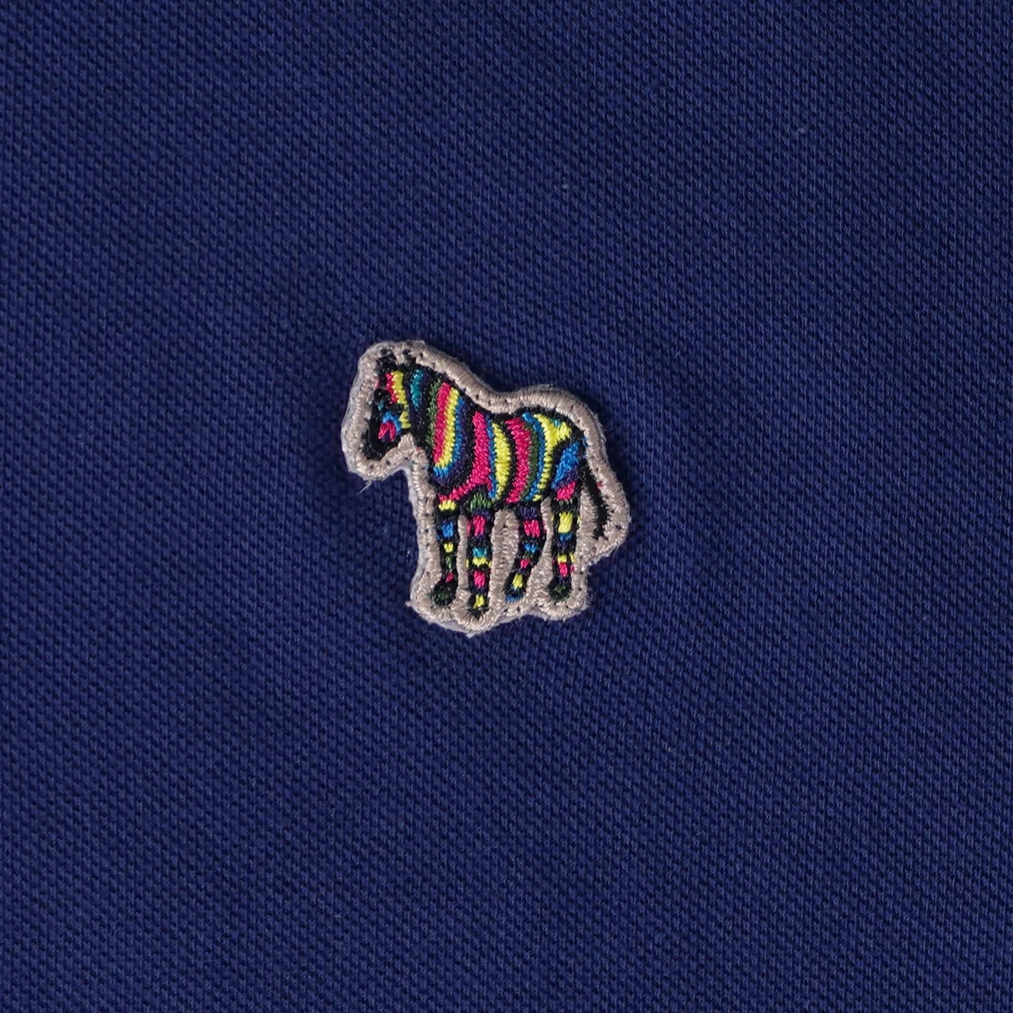 Paul Smith Slim-Fit Zebra Logo Polo Shirt - Colbalt