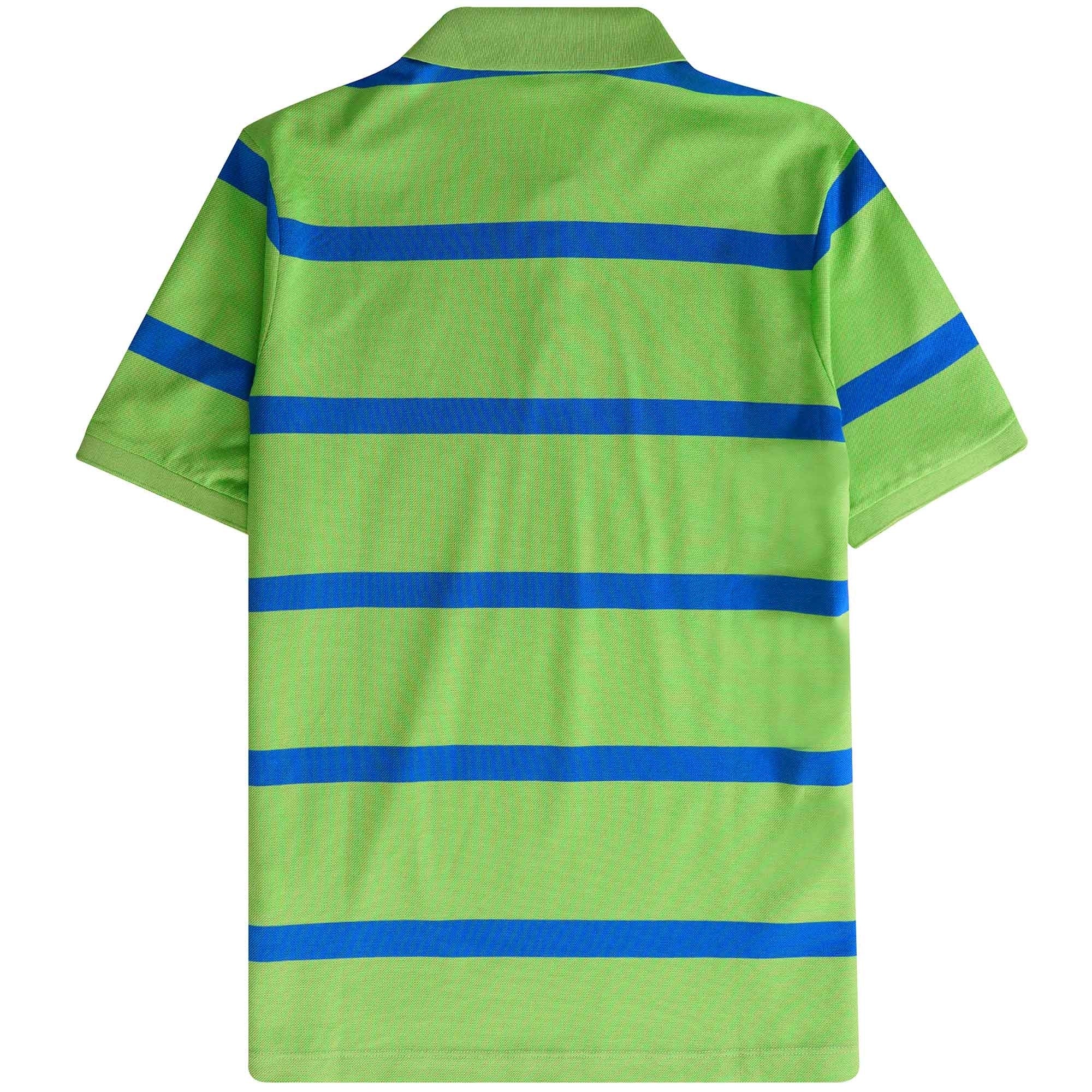 Paul and Shark Striped Polo Shirt - Green