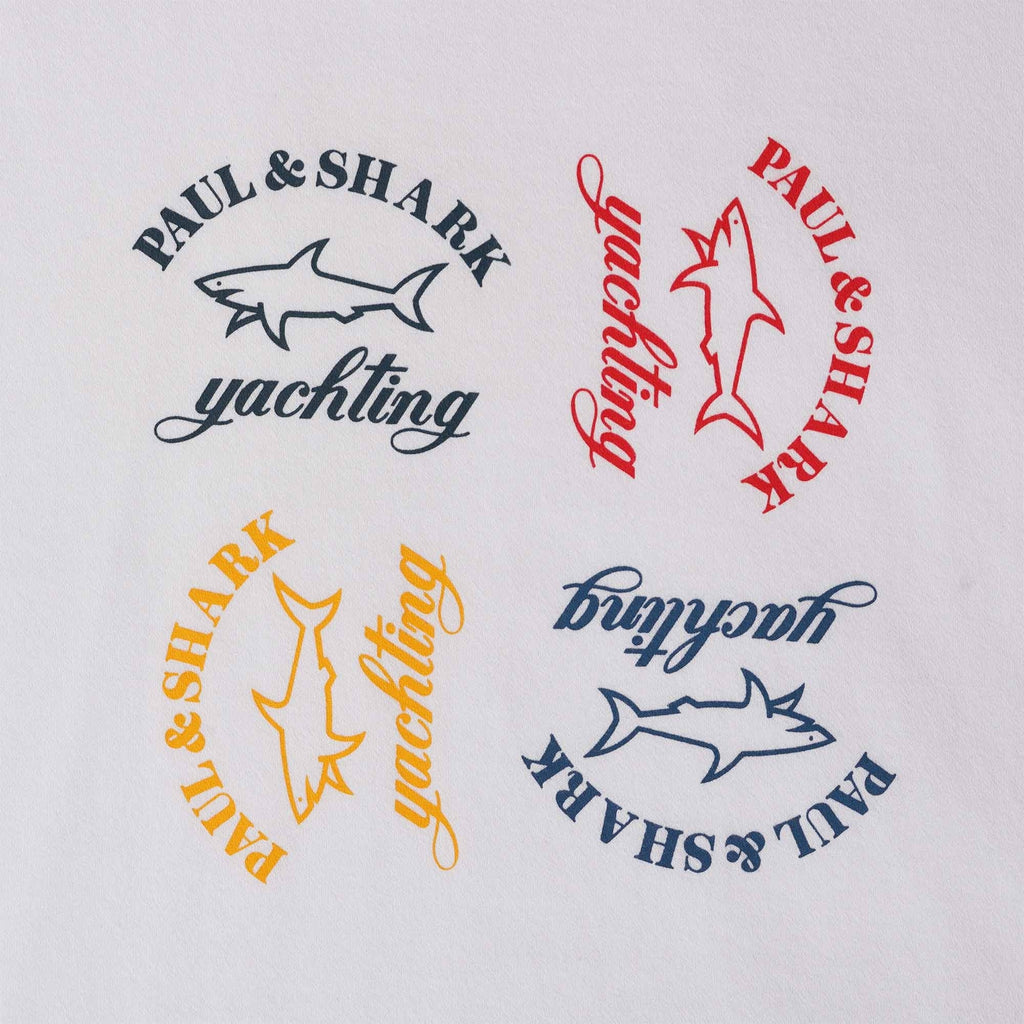 Paul and Shark Logo T-Shirt - White