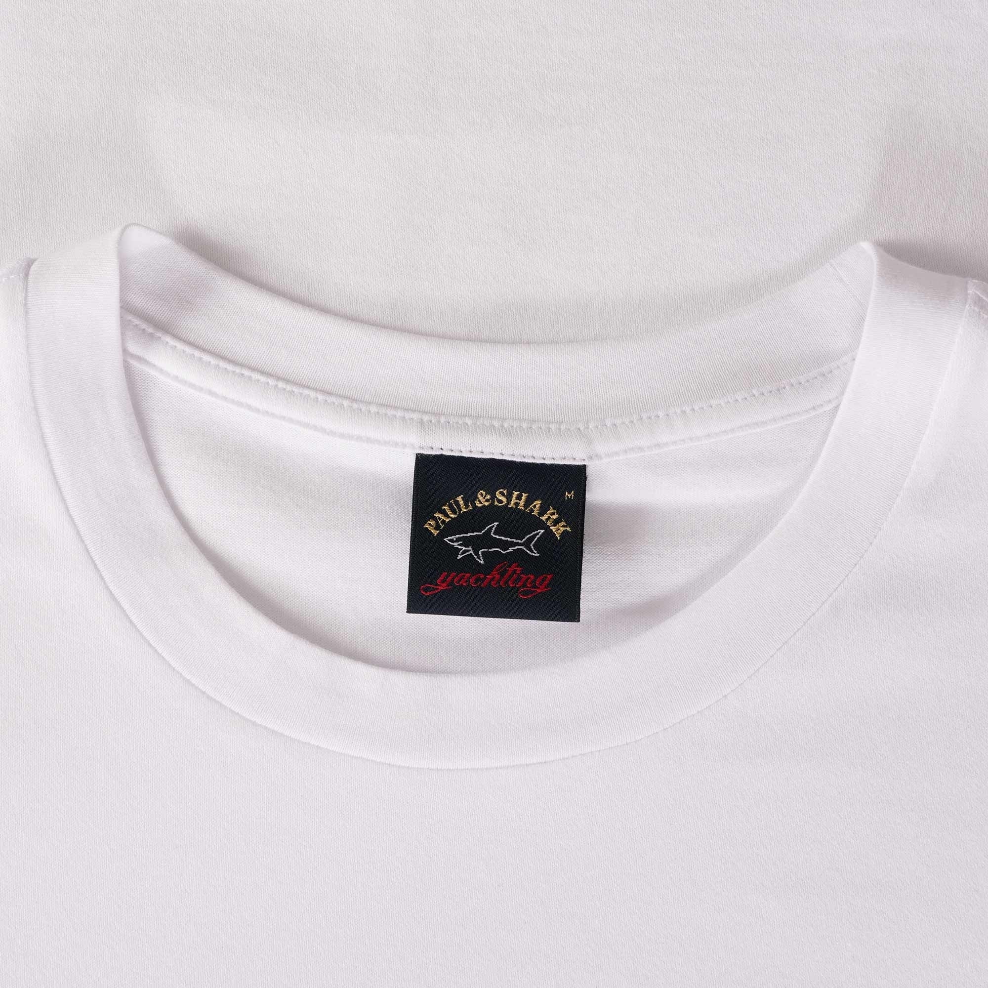Paul and Shark Logo T-Shirt - White