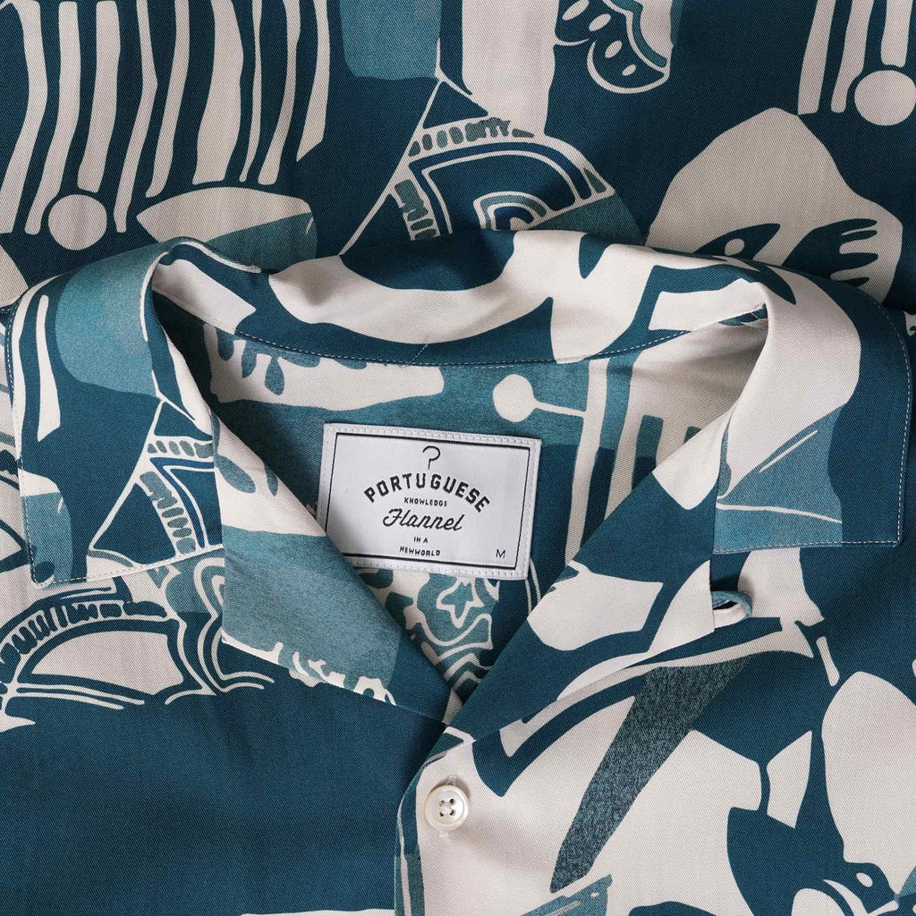 Portuguese Flannel Cuca Shirt - Blue – Stuarts London