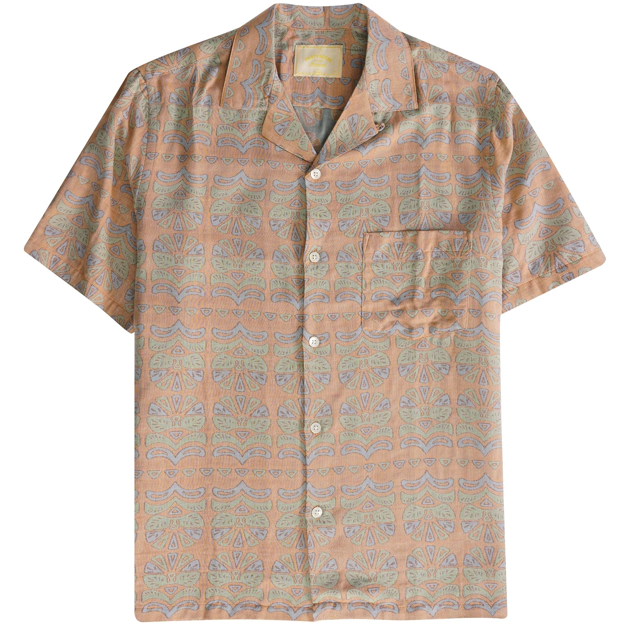 Portuguese Flannel Resort Shirt - Coral