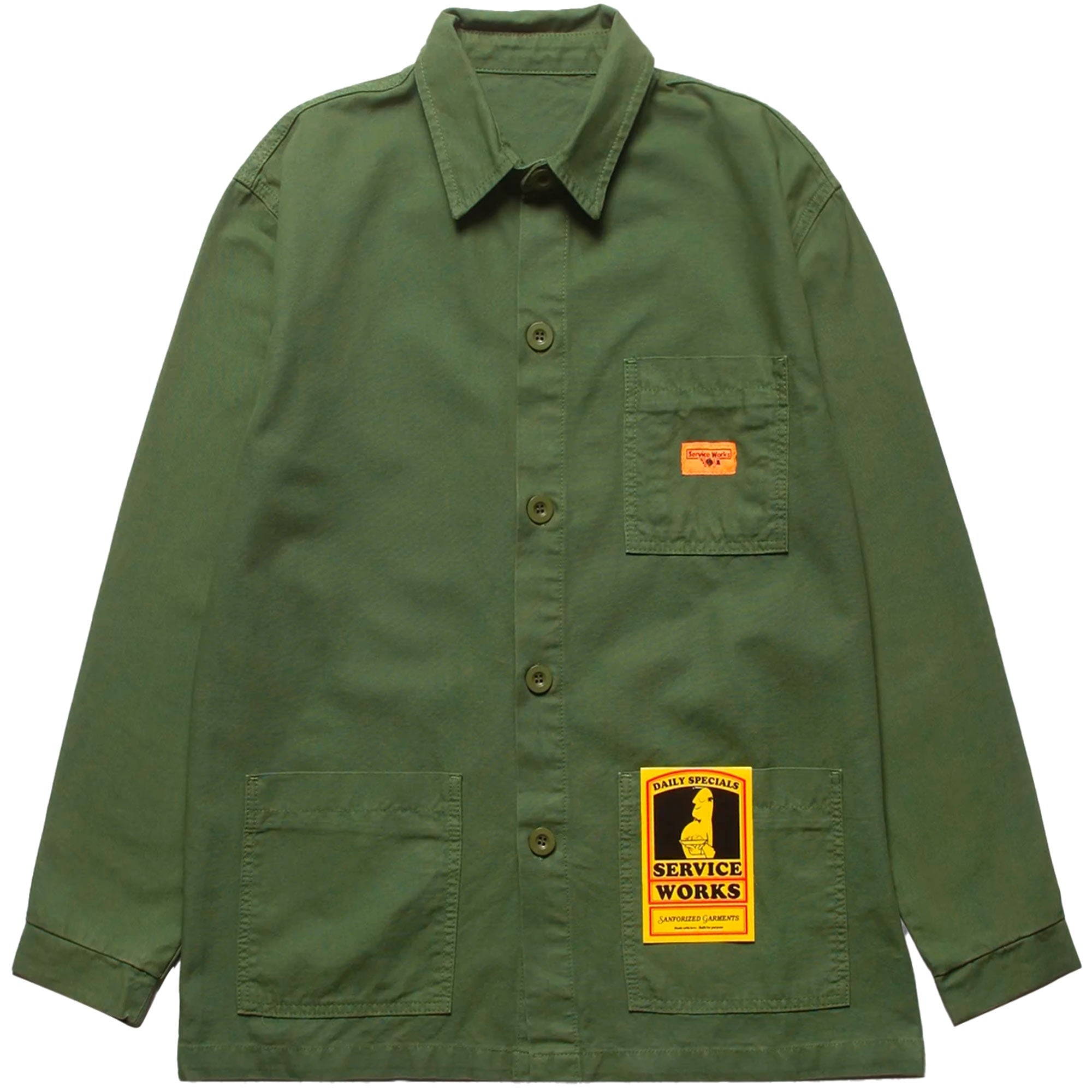 Service Works Canvas Coverall Jacket - Olive