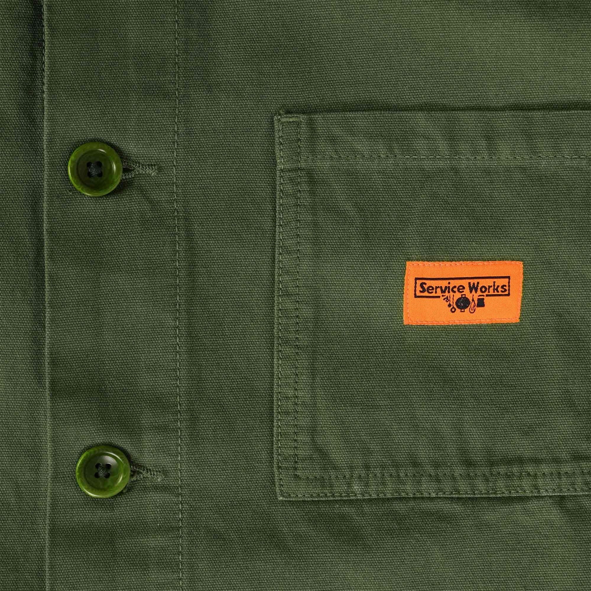 Service Works Canvas Coverall Jacket - Olive