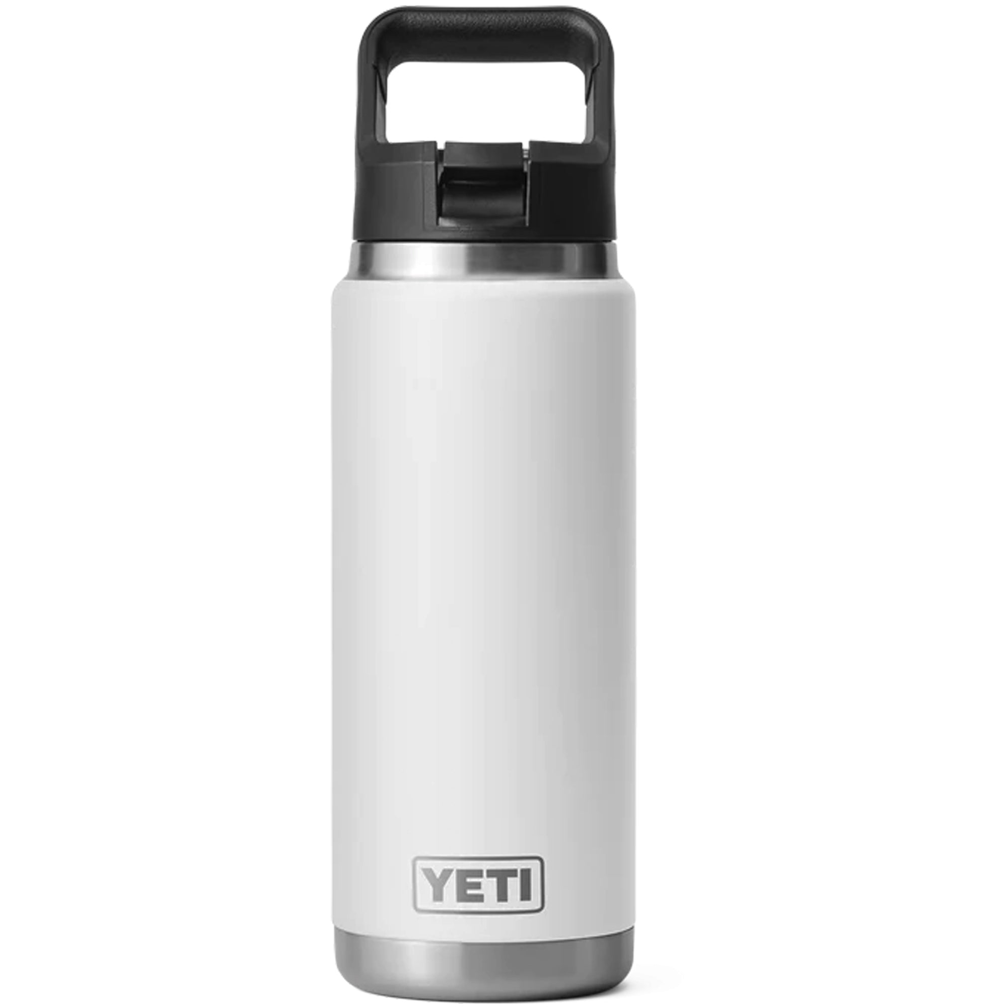 26oz Rambler with Straw Cap - White