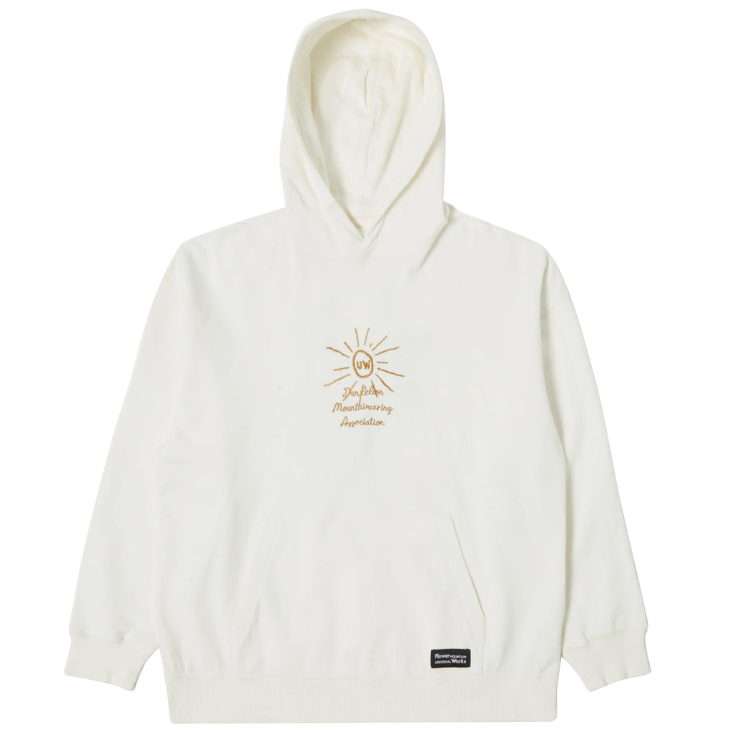 Flower Mountain x Universal Works Brush Back Sweat Loose Hoodie - Ecru