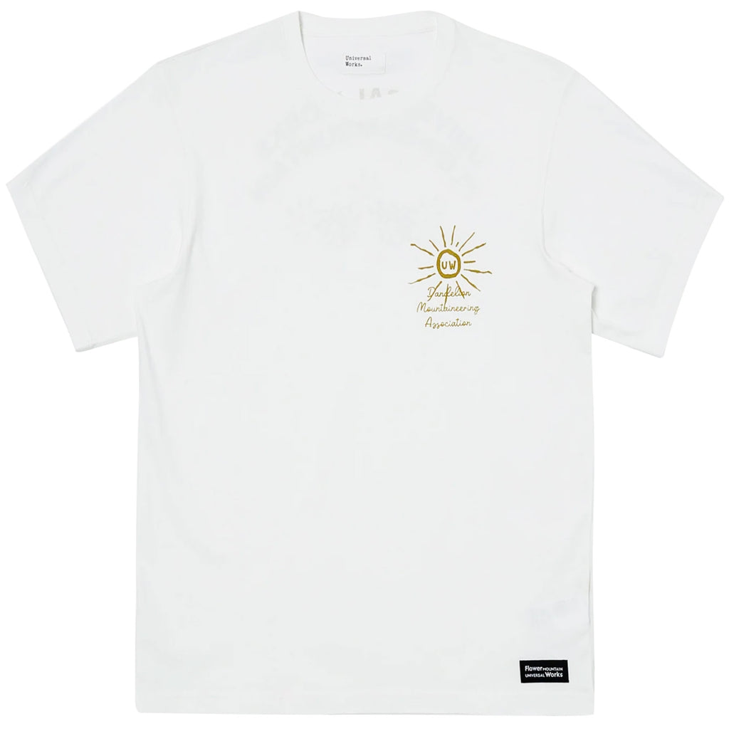 Flower Mountain x Universal Works Print T-Shirt - Ecru