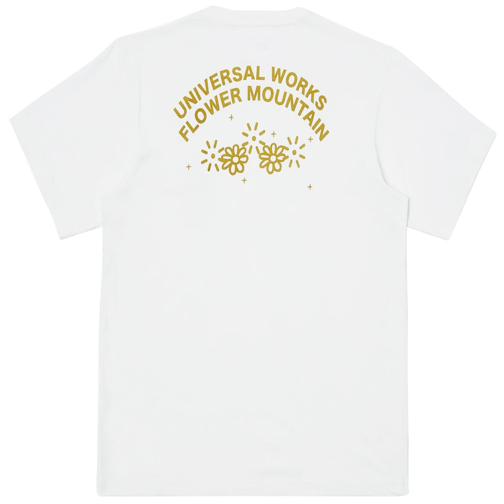 Flower Mountain x Universal Works Print T-Shirt - Ecru