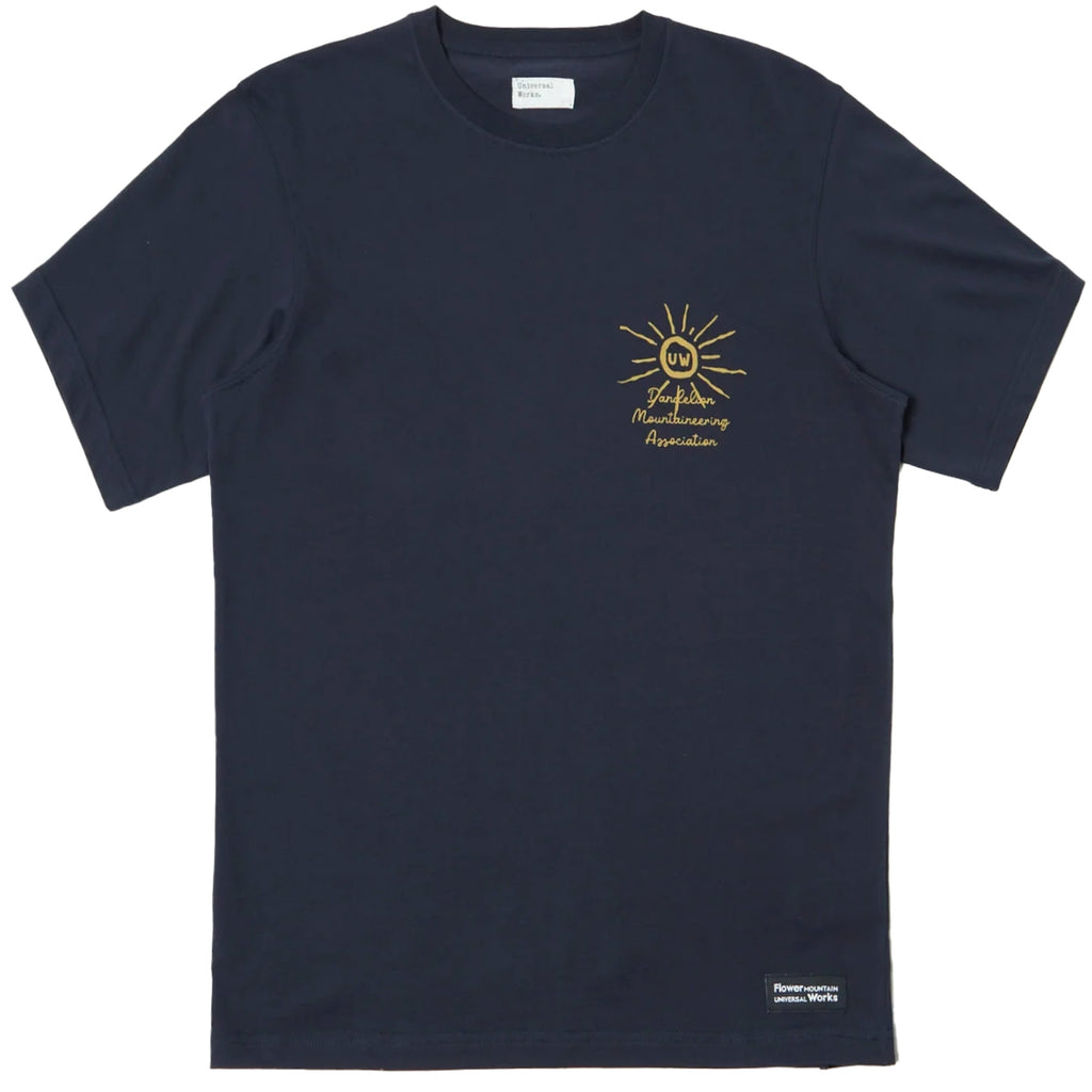 Flower Mountain x Universal Works Print T-Shirt - Navy
