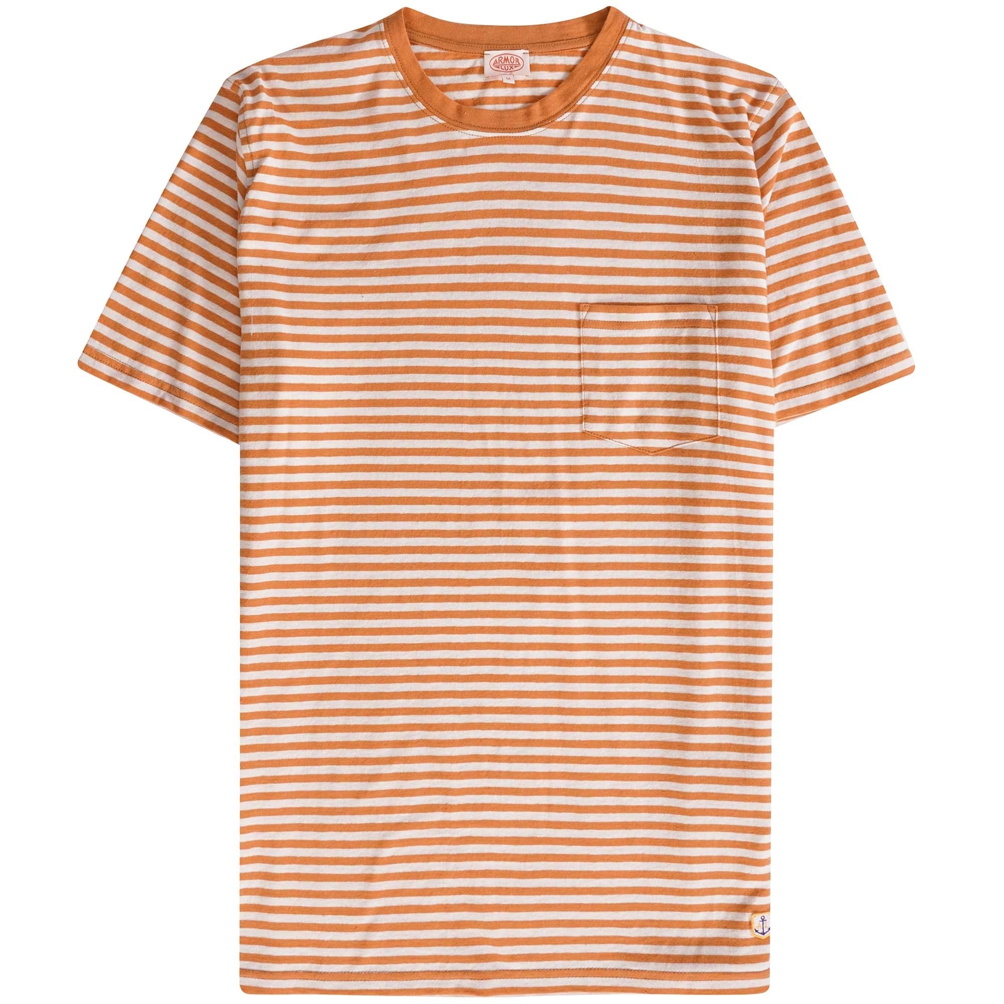 Armor Lux Striped Heritage T-Shirt - Rusty