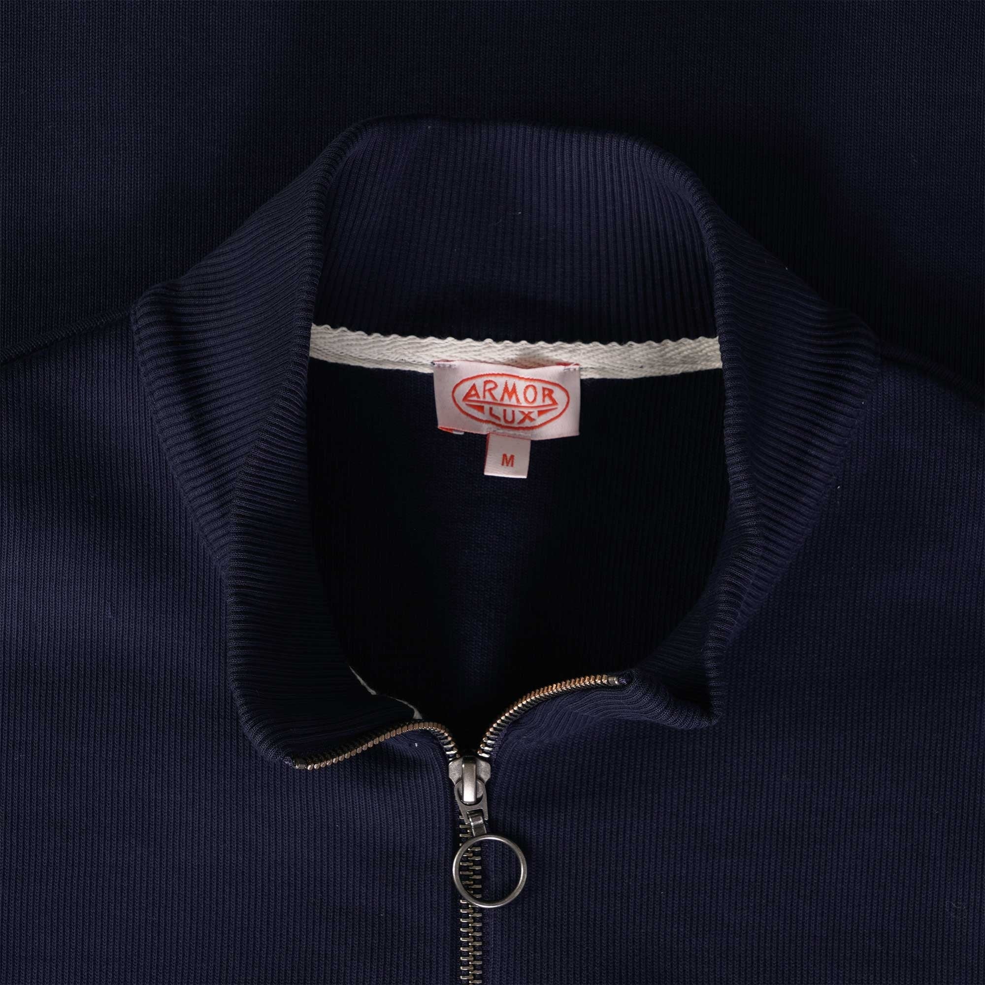 Armor Lux Heritage Zip-Neck Sweatshirt - Marine