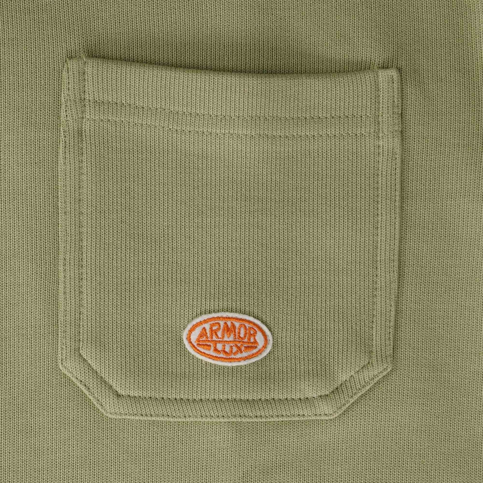 Armor Lux Heritage Zip-Neck Sweatshirt - Argile