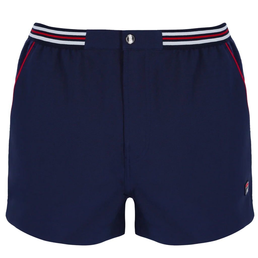 Fila Vintage Hightide 4 Terry Pocket Stripe Shorts - Fila Navy