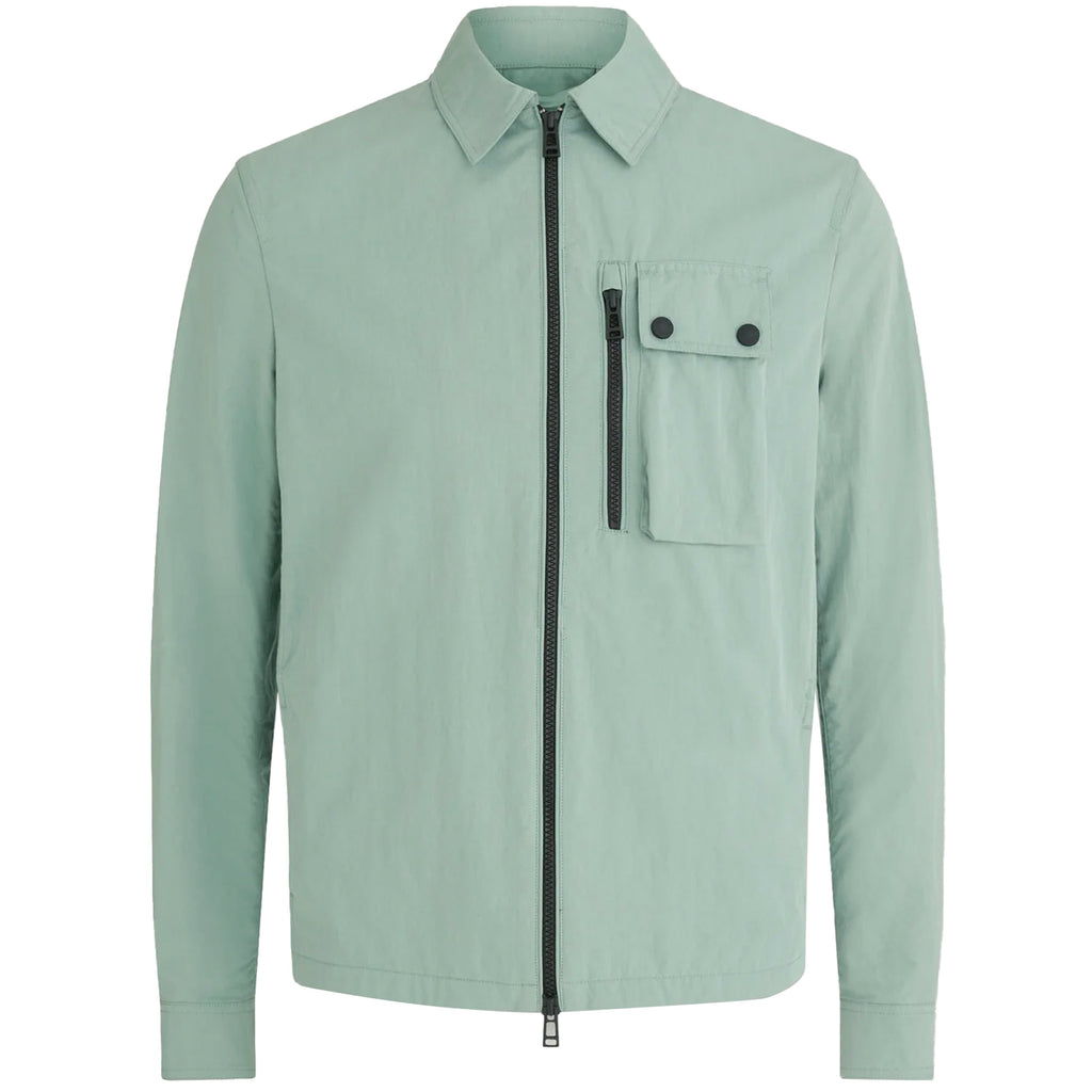 Belstaff Rail Overshirt - Steel Green