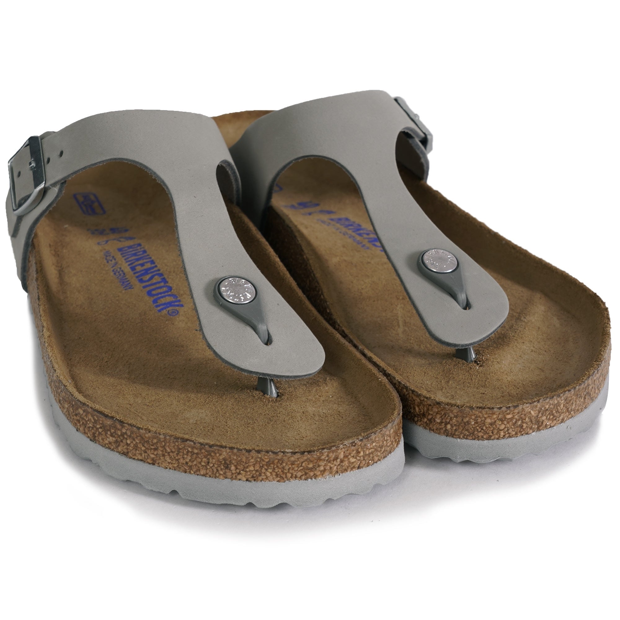 Birkenstock Womens Gizeh Soft Footbed - Dove Gray